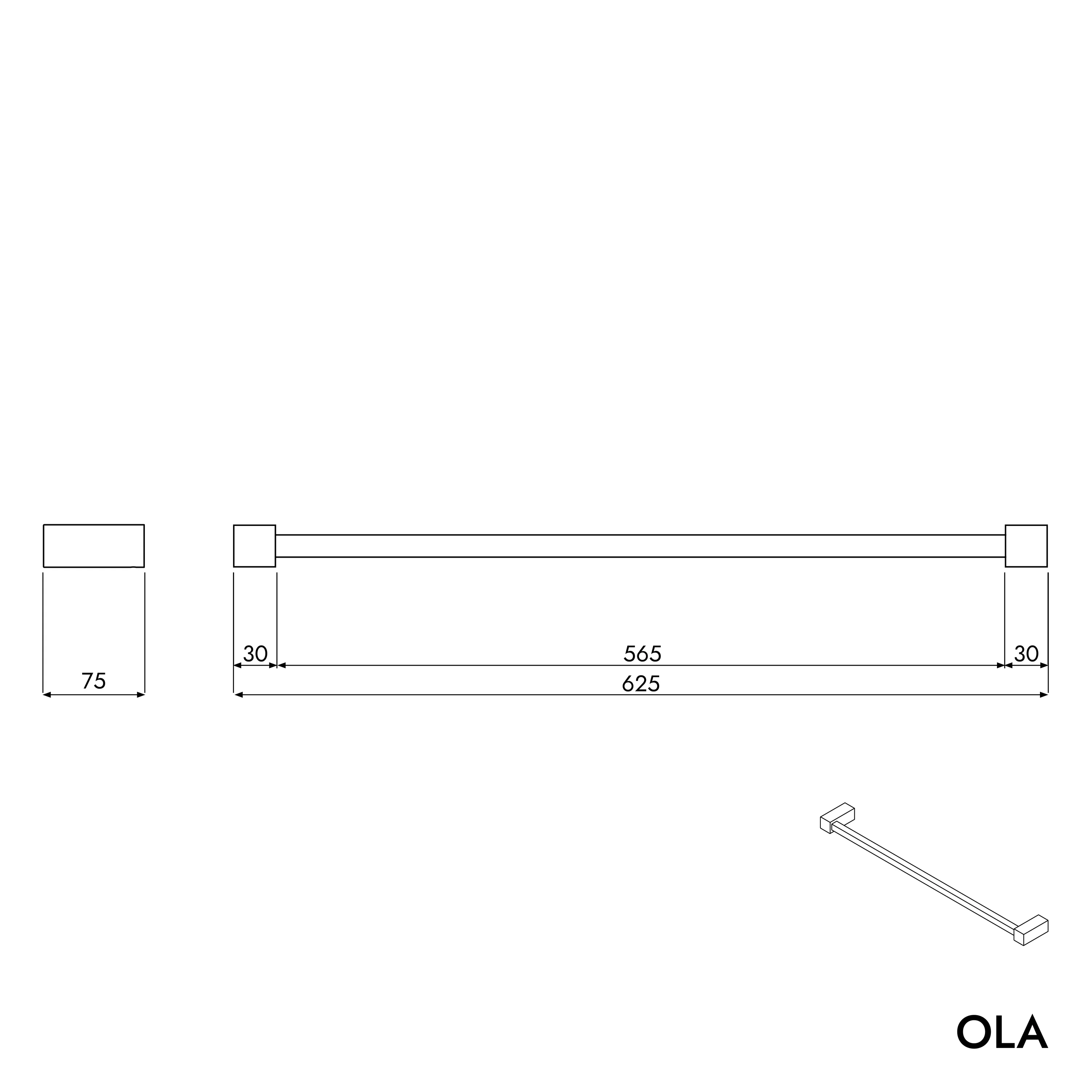 Badhandduksstång OLA - Image 9