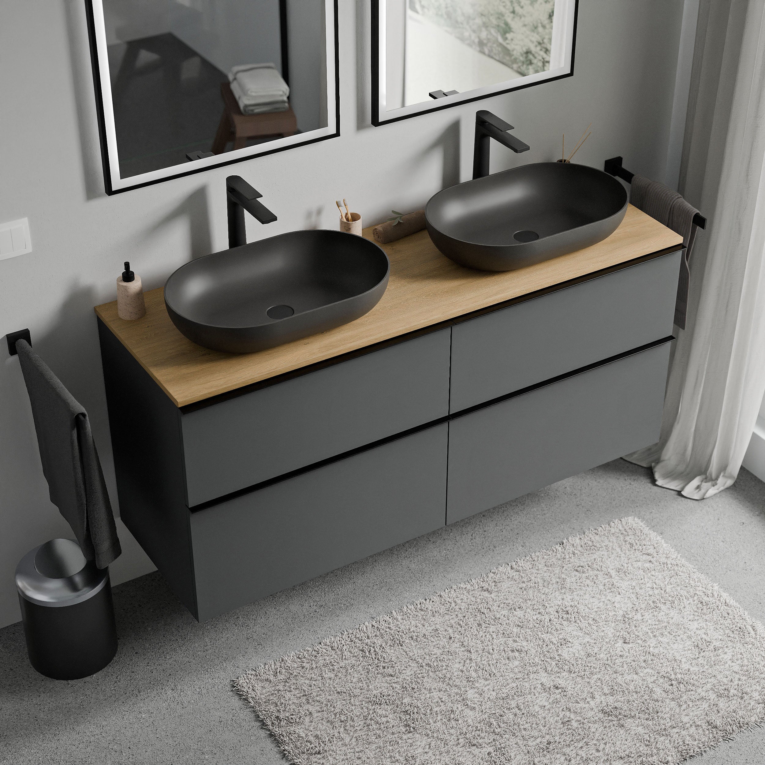 Badmöbel Unterschrank LAVOA 120 cm - Image 5