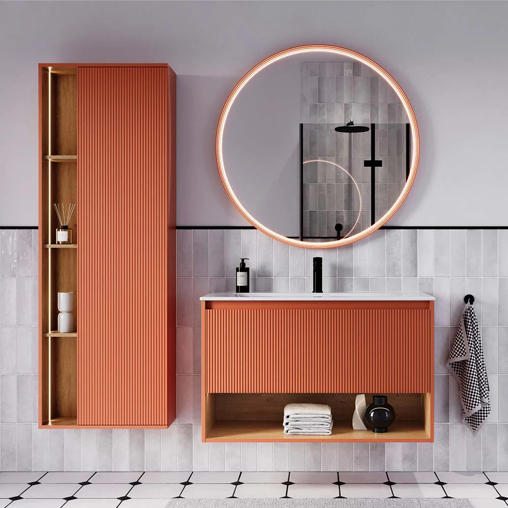 Badrumsmöbel-set BELDIVO 100 cm med tvättställ - Image 37