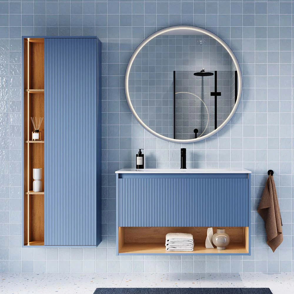 Badrumsmöbel-set BELDIVO 100 cm med tvättställ - Image 49