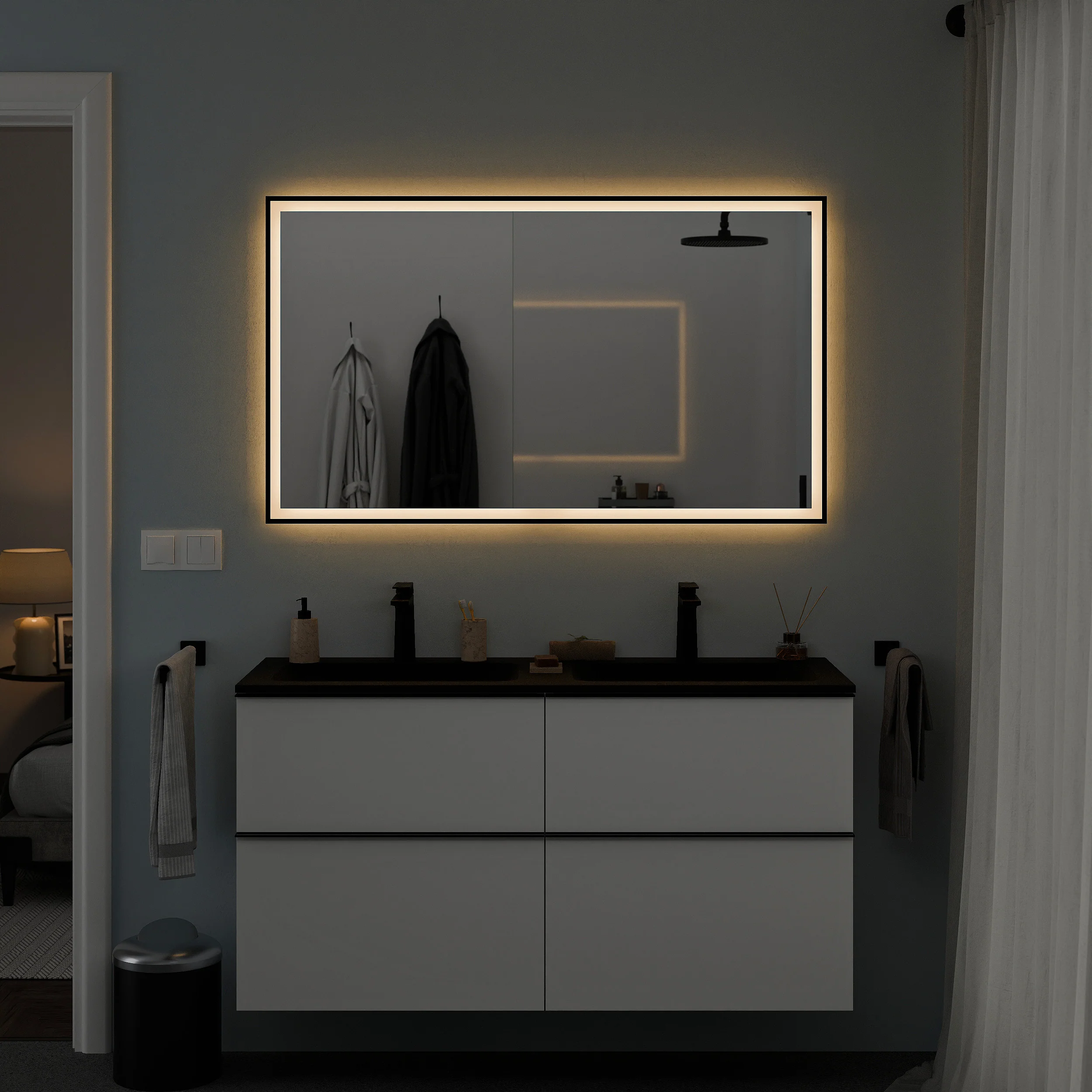 Badrumsspegel VARO FRAME rektangulär - Image 14
