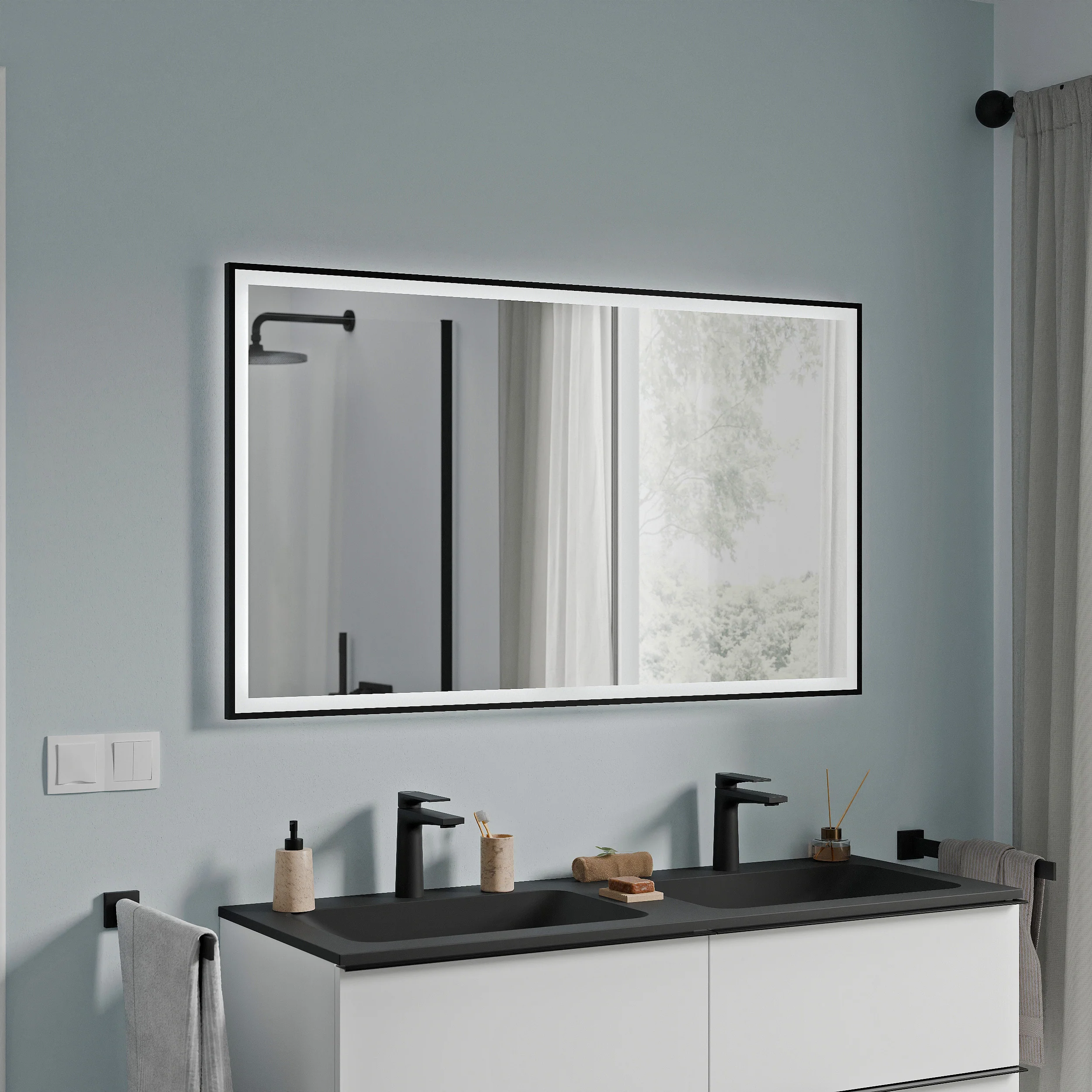 Badrumsspegel VARO FRAME rektangulär - Image 17