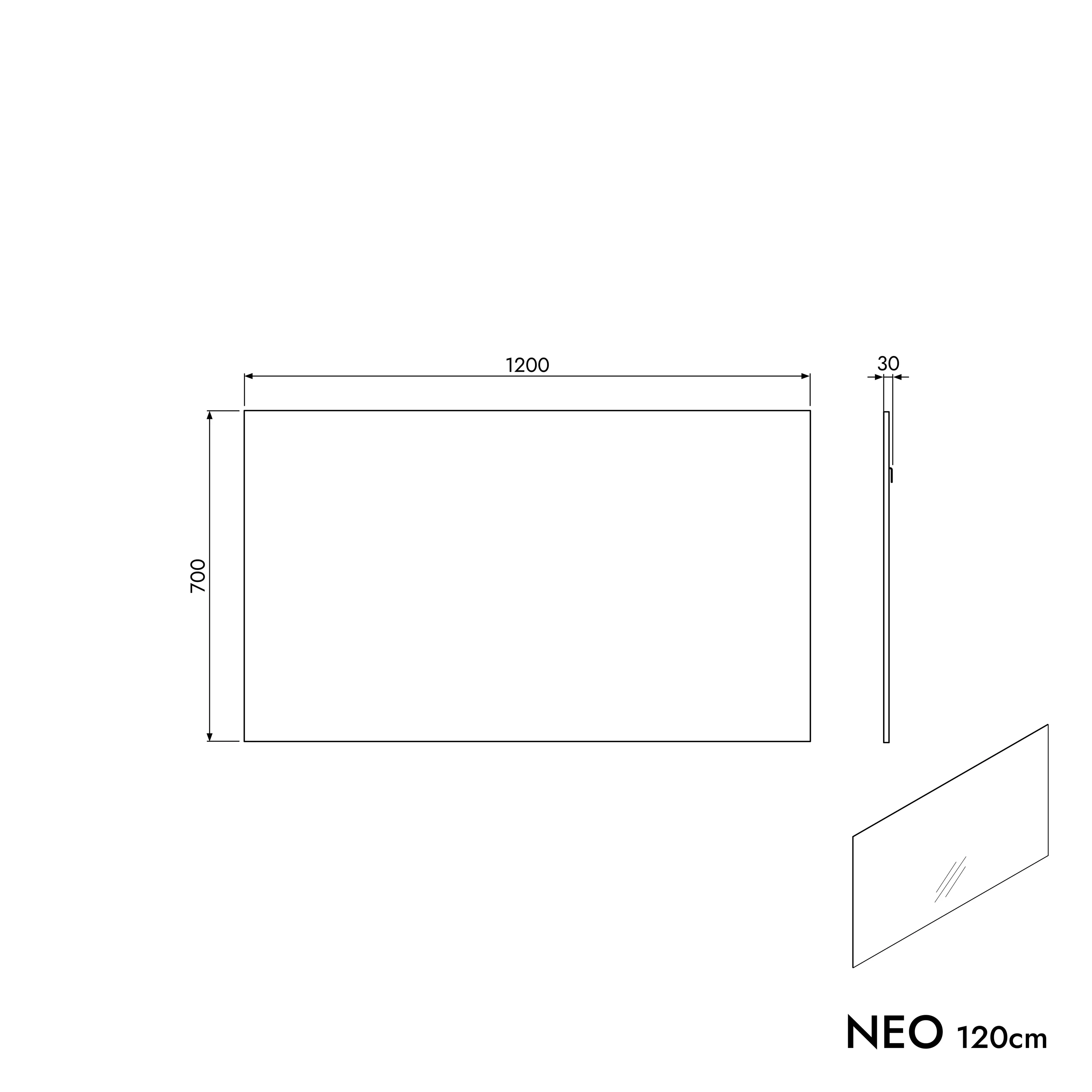 Badrumsspegel NEO fyrkantig - Image 22