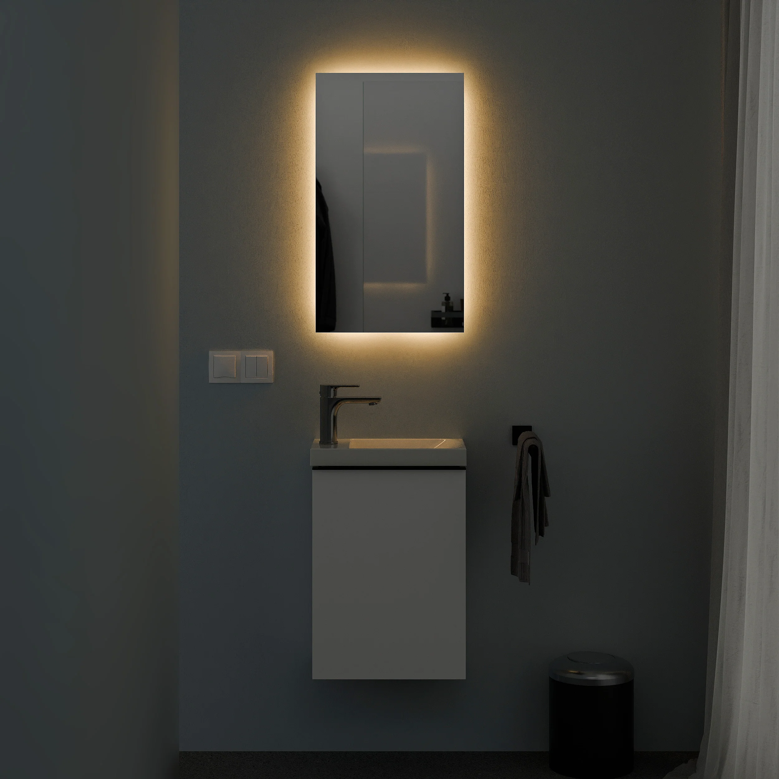 Badrumsspegel NEO fyrkantig - Image 3