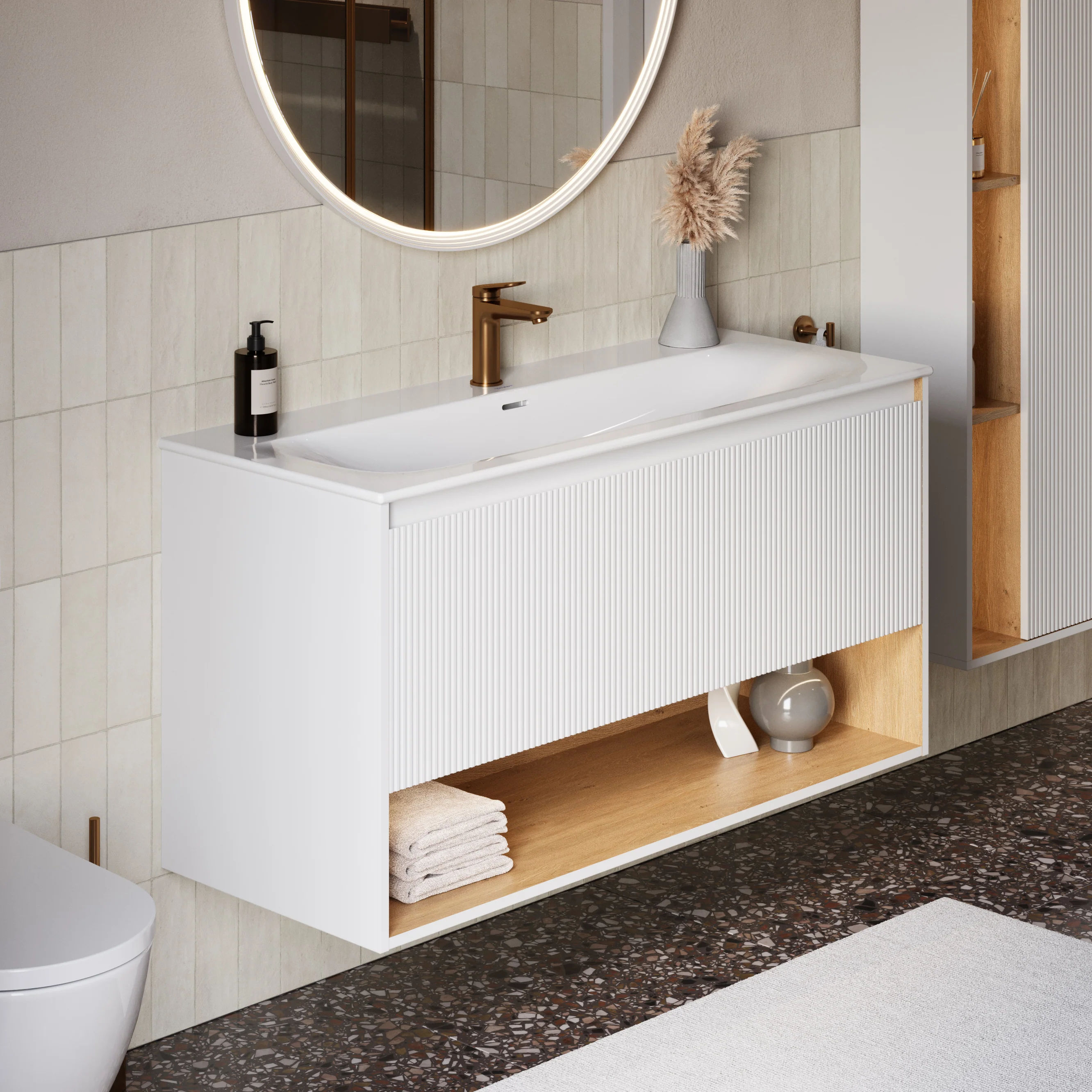 Tvättställ med underskåp BELDIVO 120 cm - Image 21