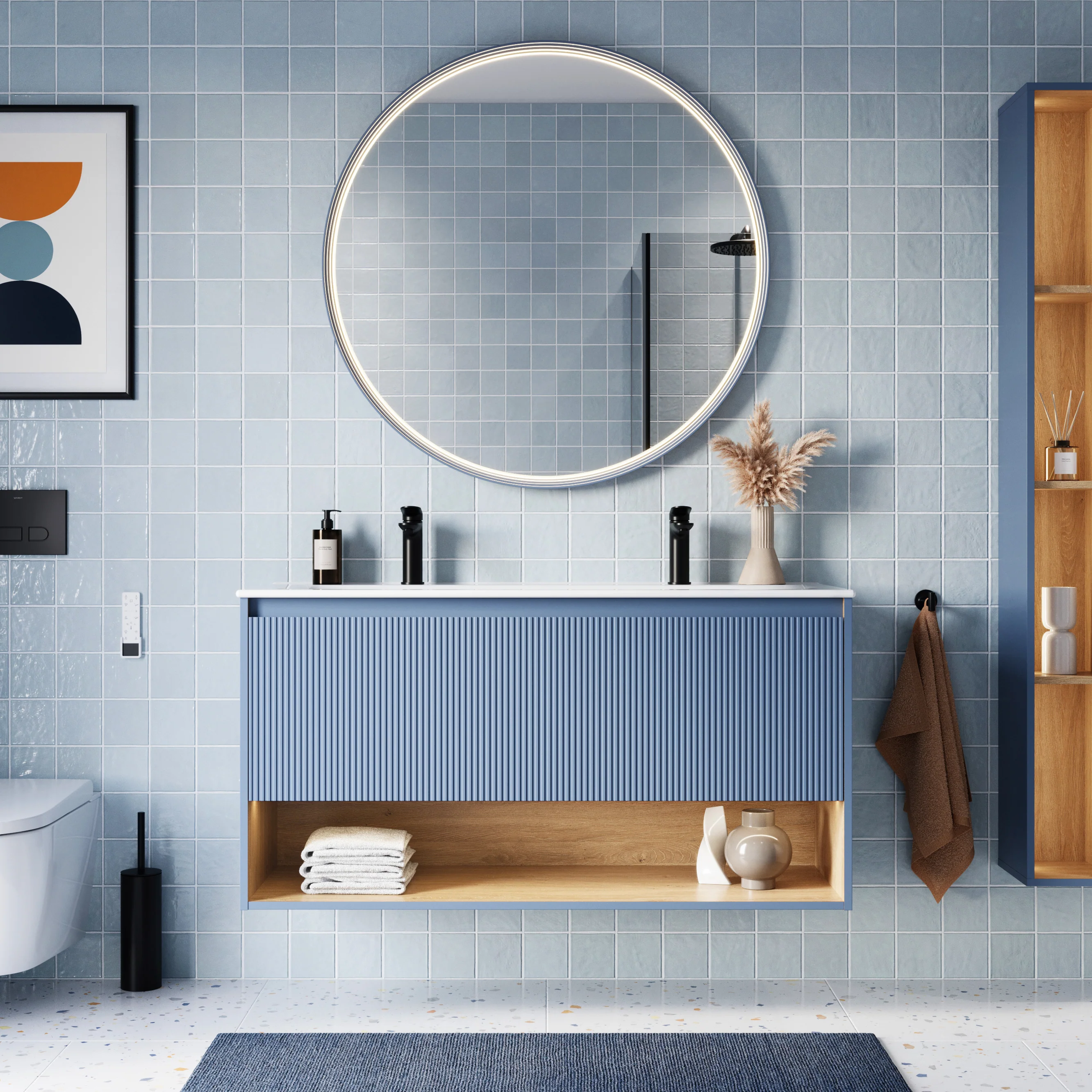 Tvättställ med underskåp BELDIVO 120 cm - Image 35
