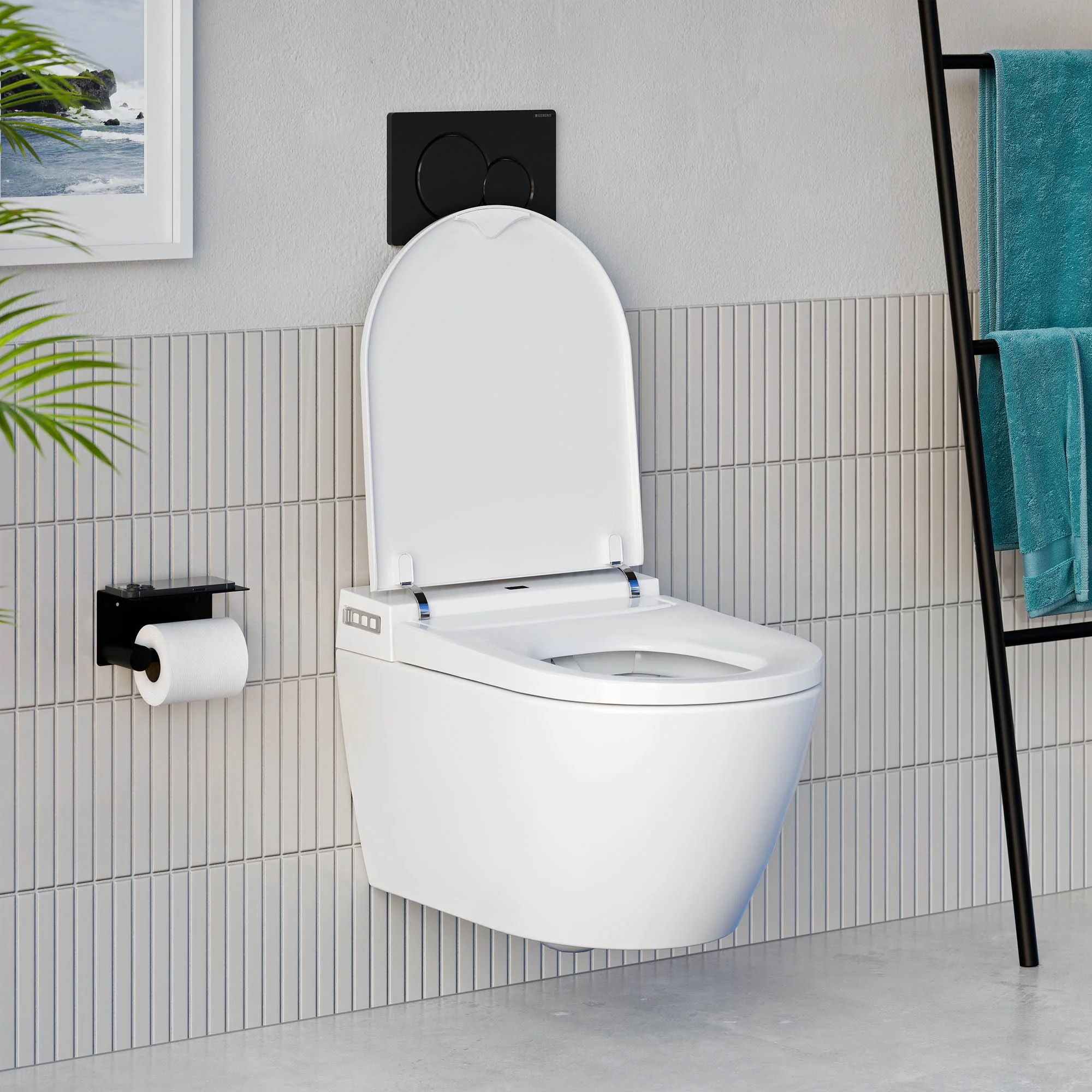 Dusch-WC komplettset 540 PRO med Geberit Duofix förväggselement - Image 2