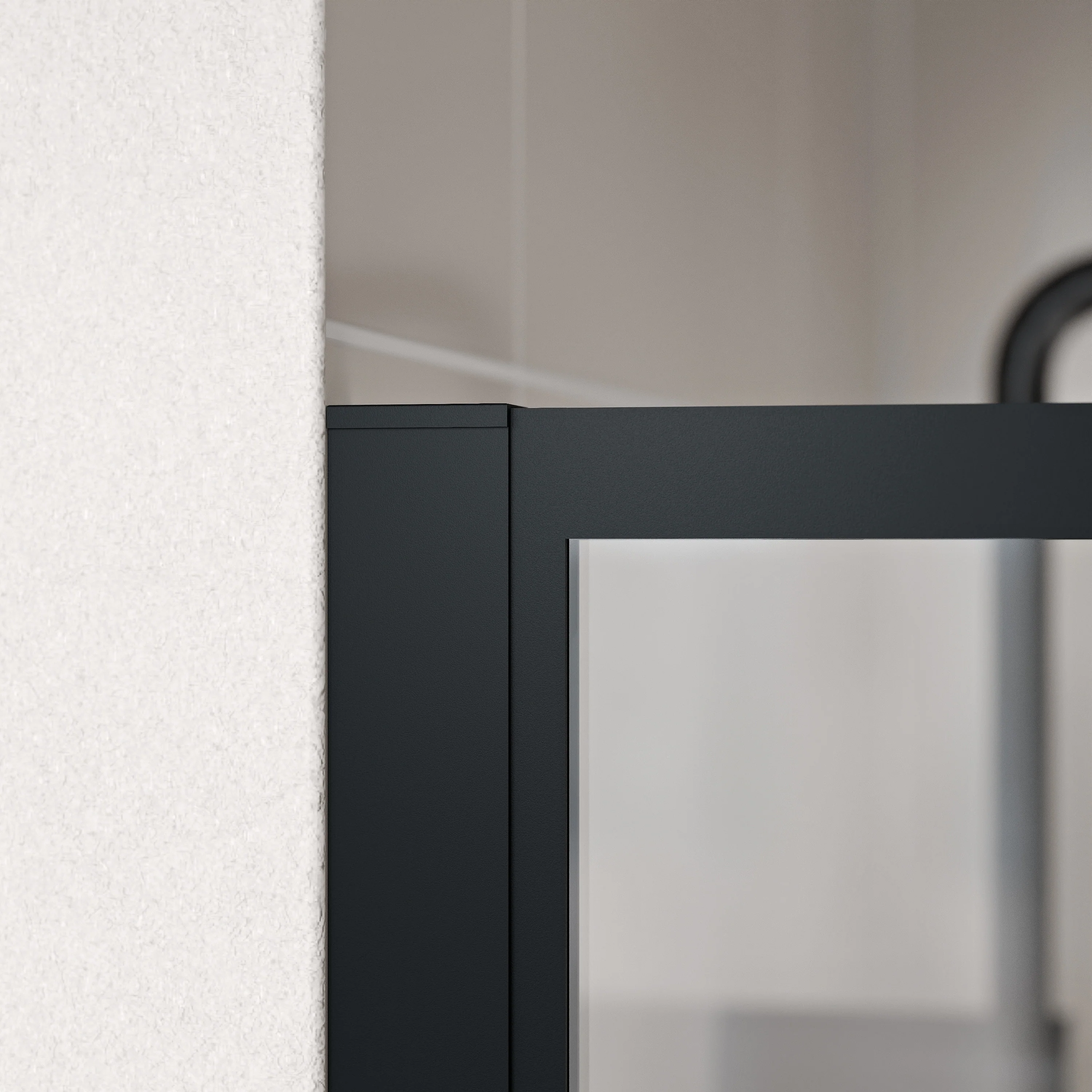 Duschkabin Walk-In 8mm Nano klarglas FRAME - höjd 200cm - Image 5