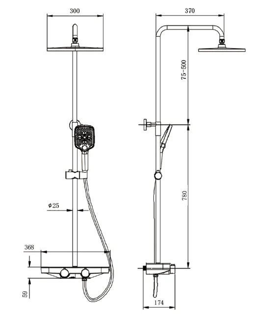 Duschsystem termostat BS371 - Image 33