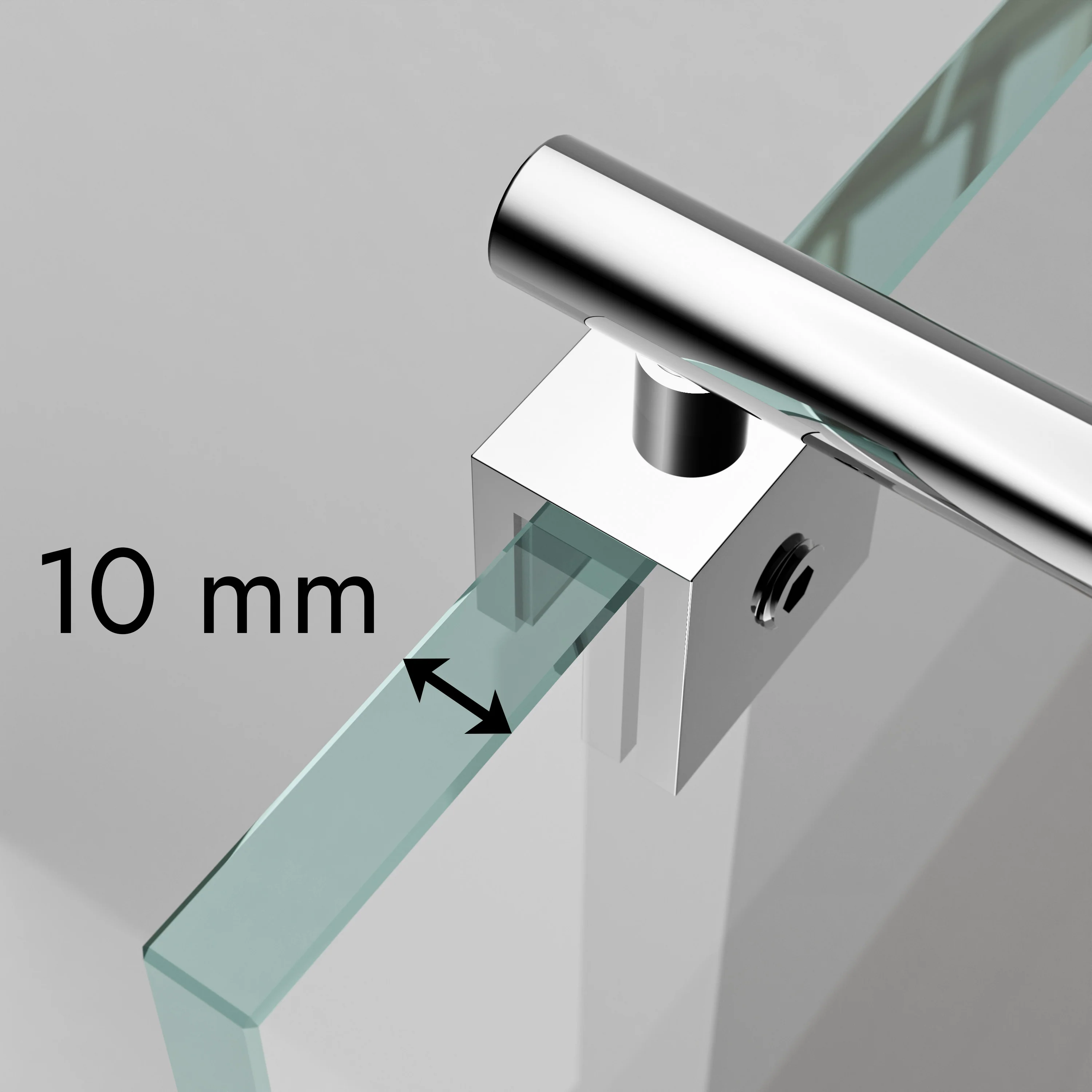 Duschvägg Walk-In Nano äkta glas EX101 - Image 7