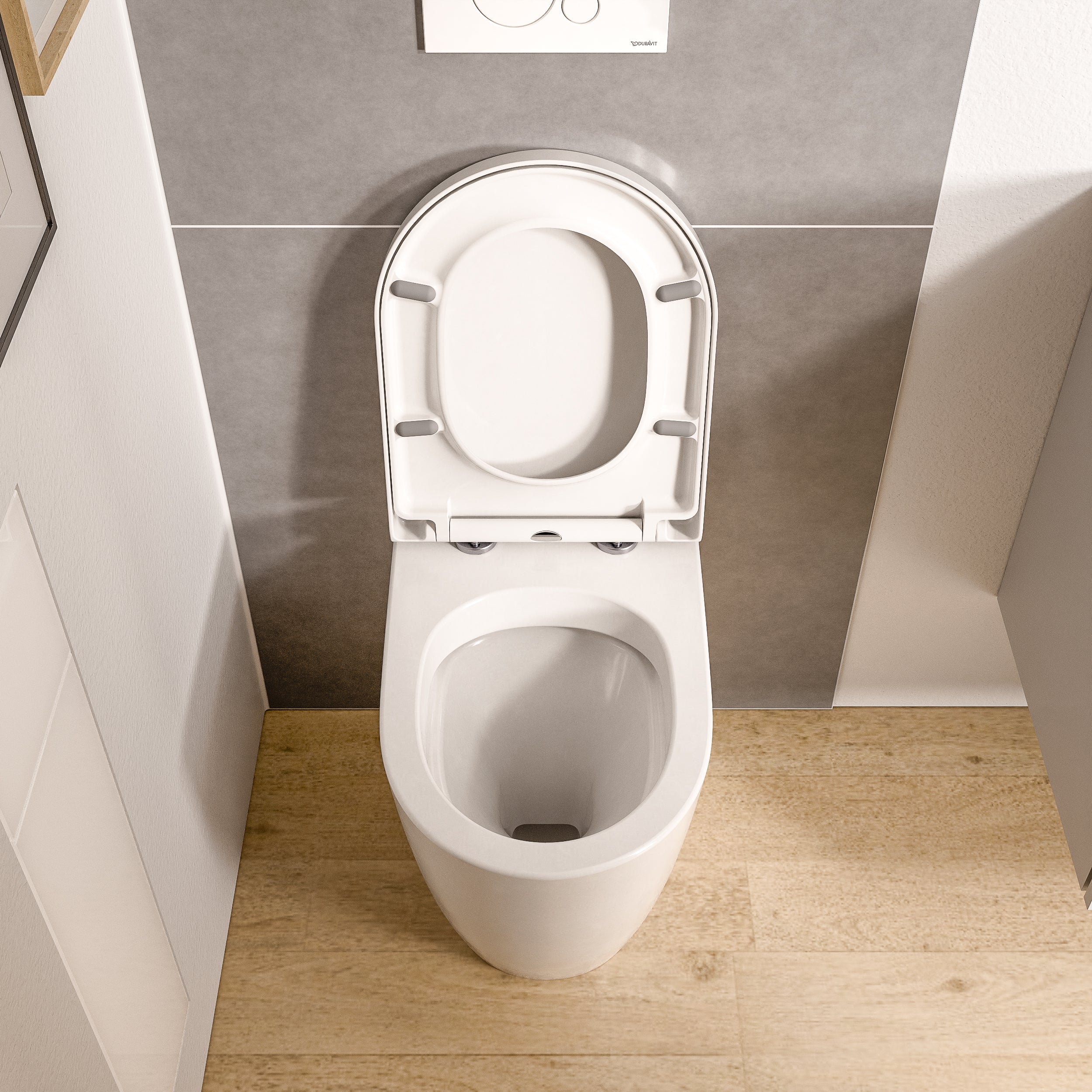Fristående WC VIREO Vit - Image 3