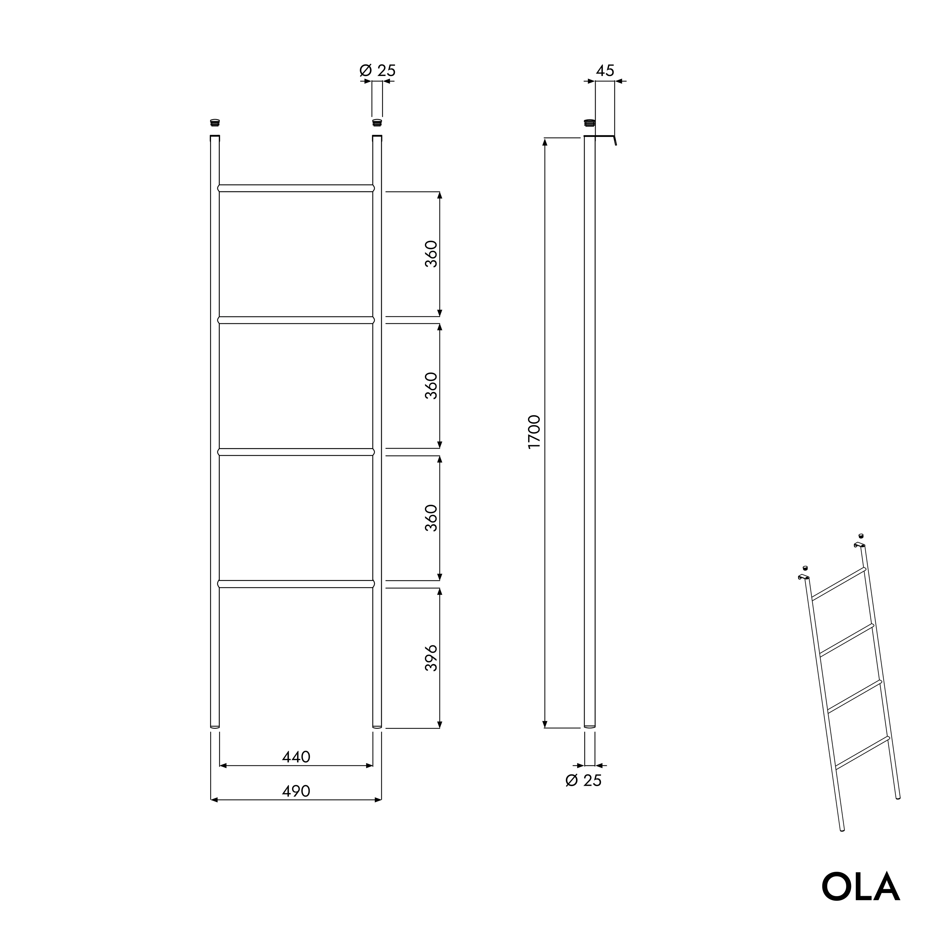 Handduksstege OLA - Image 9