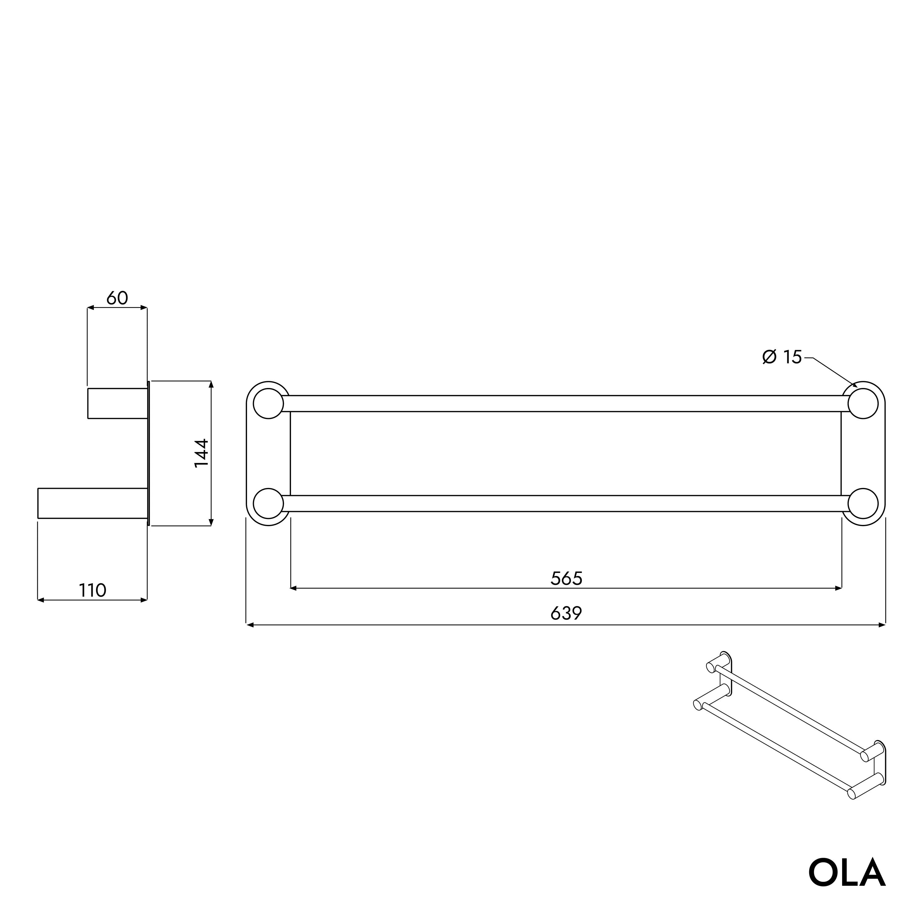 Handduksstång OLA - Image 7