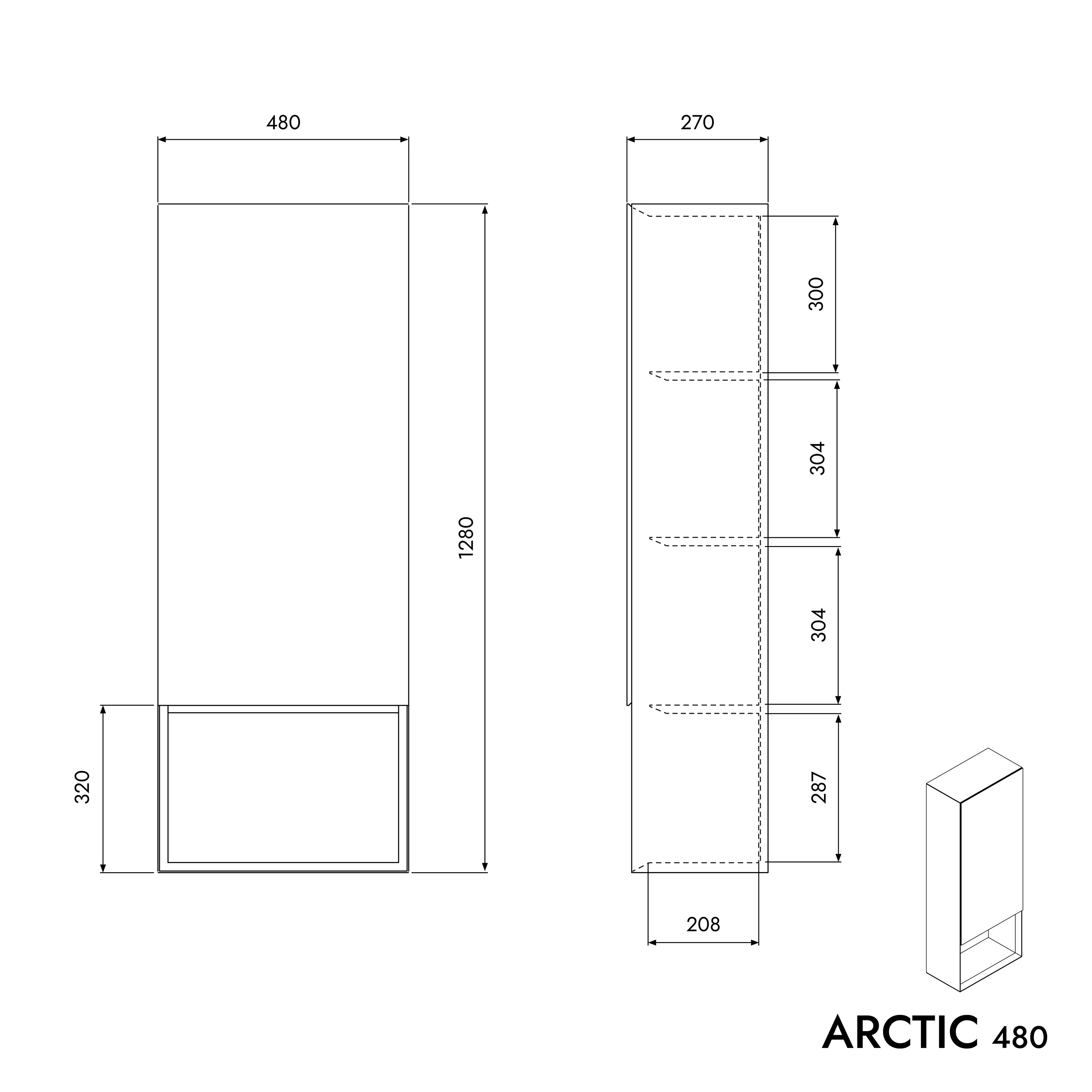 Högskåp ARCTIC 480 - Image 5