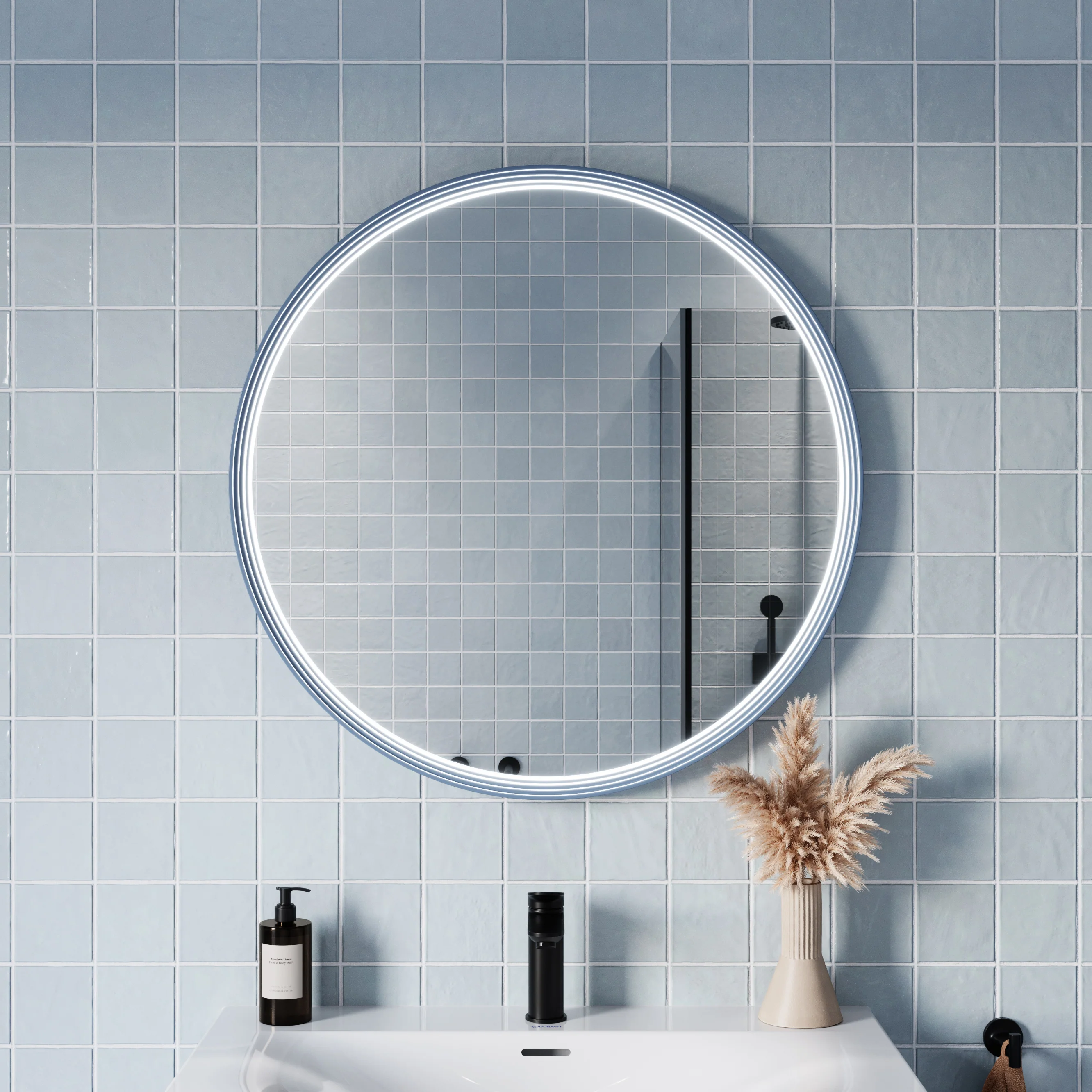 LED-badrumsspegel BELDIVO rund - 80 cm - Image 13