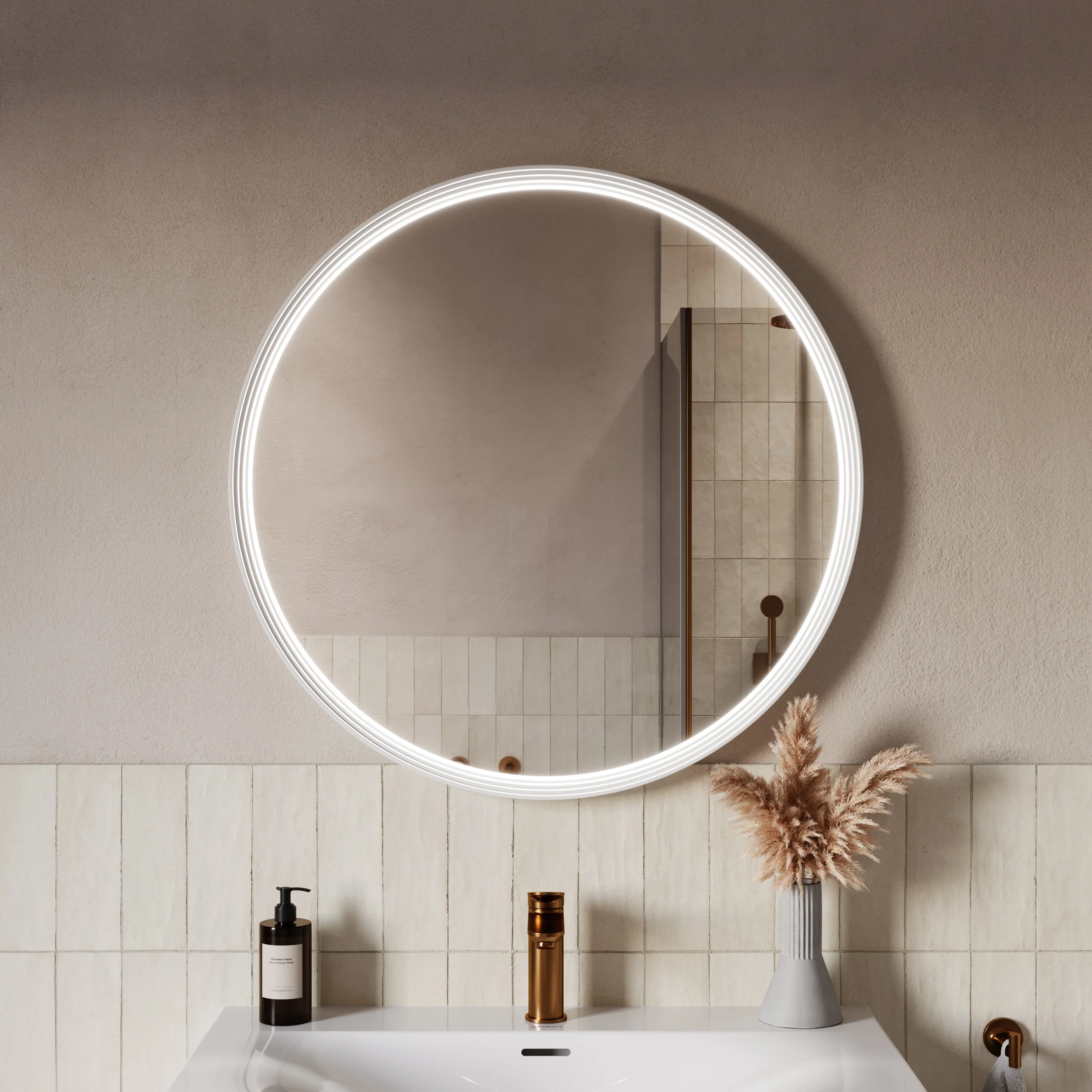 LED-badrumsspegel BELDIVO rund - 80 cm - Image 37