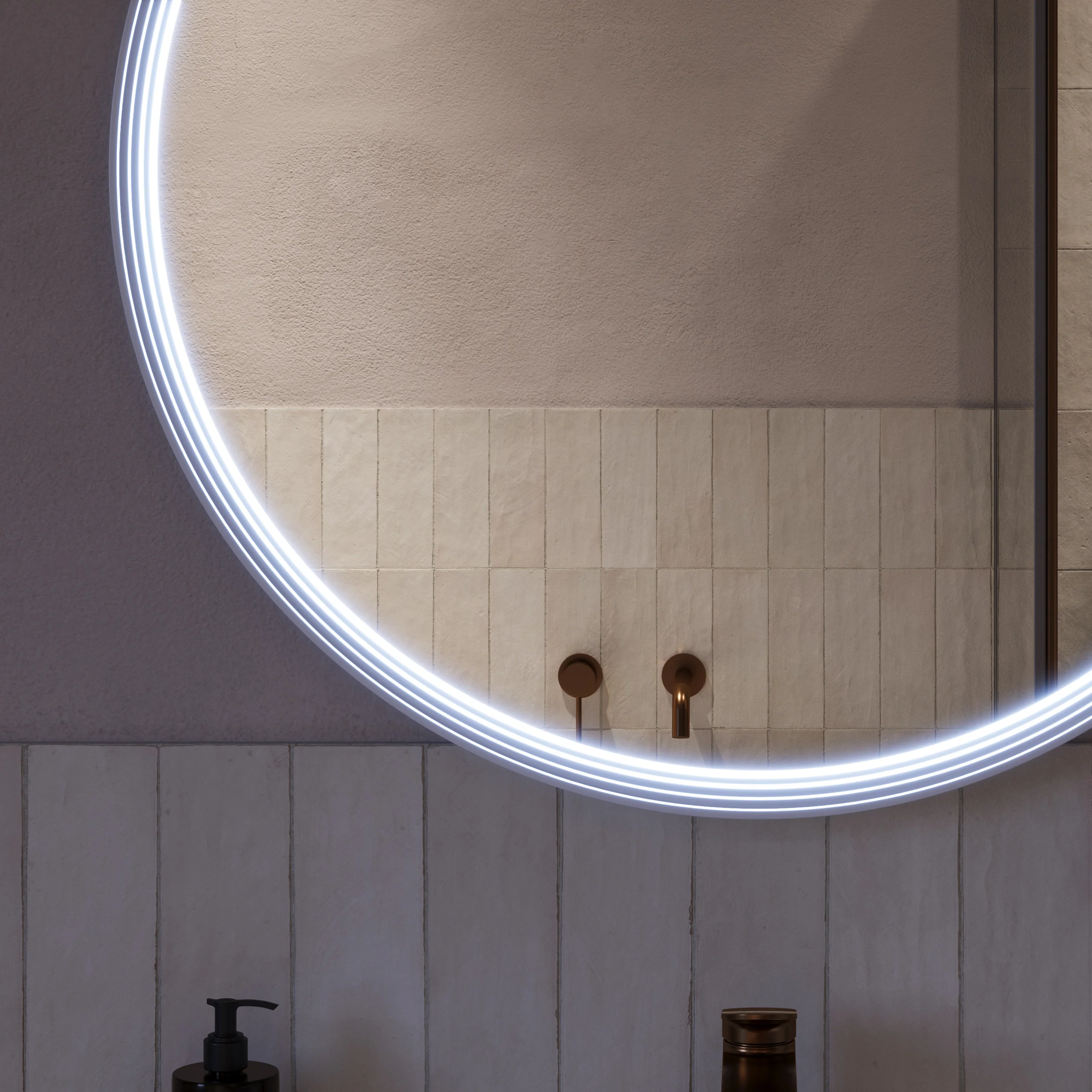 LED-badrumsspegel BELDIVO rund - 80 cm - Image 40