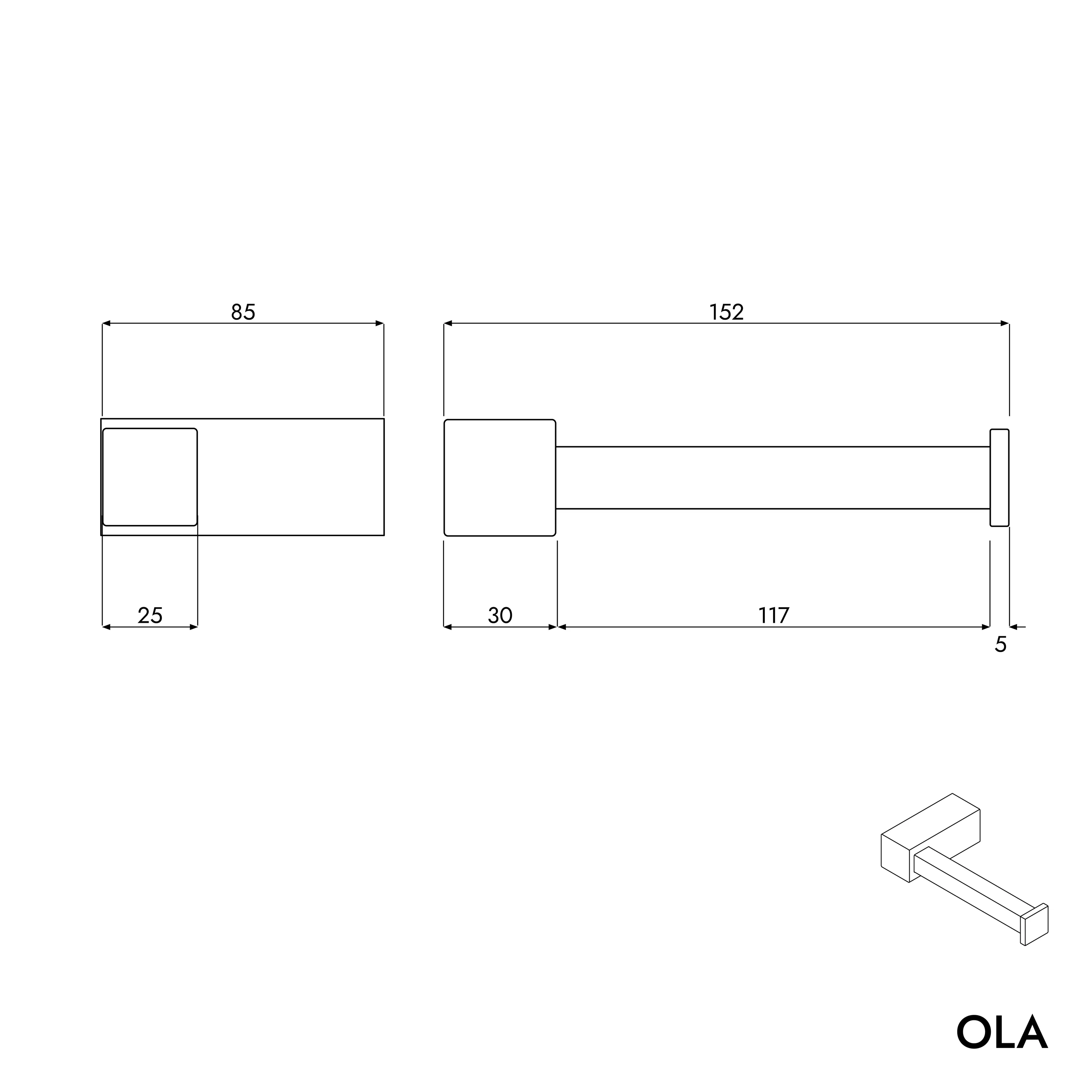 Pappersrullhållare OLA - Image 9
