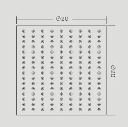 Regndusch duschhuvud i rostfritt stål DPG2023 - Image 6