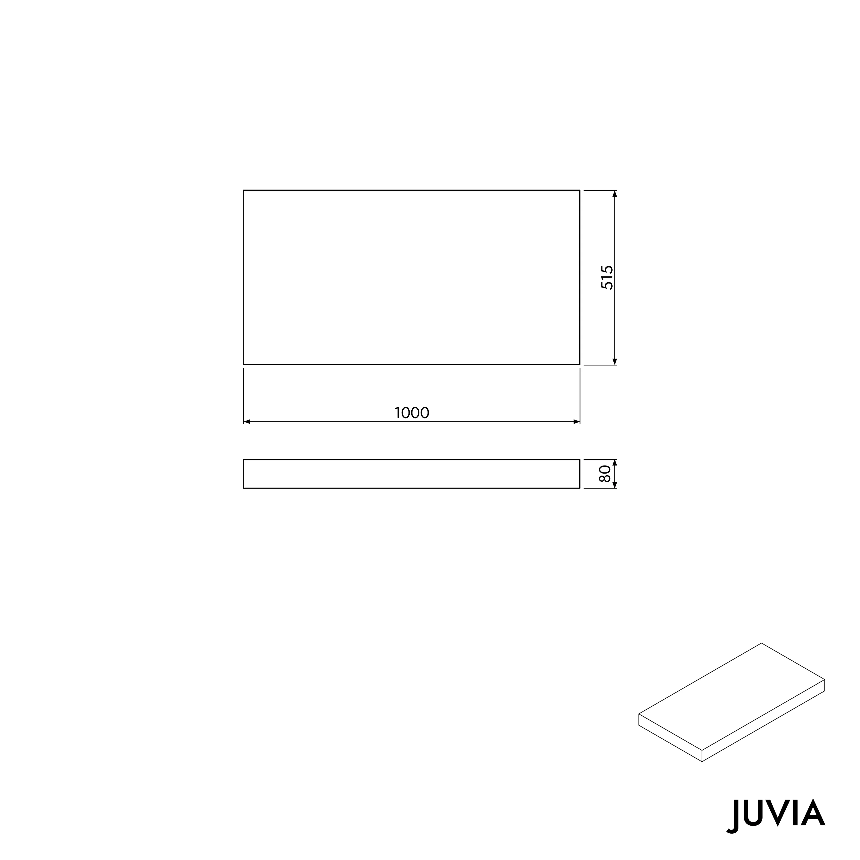 Tvättställskonsol JUVIA Slim 100 cm till 160 cm - Image 75