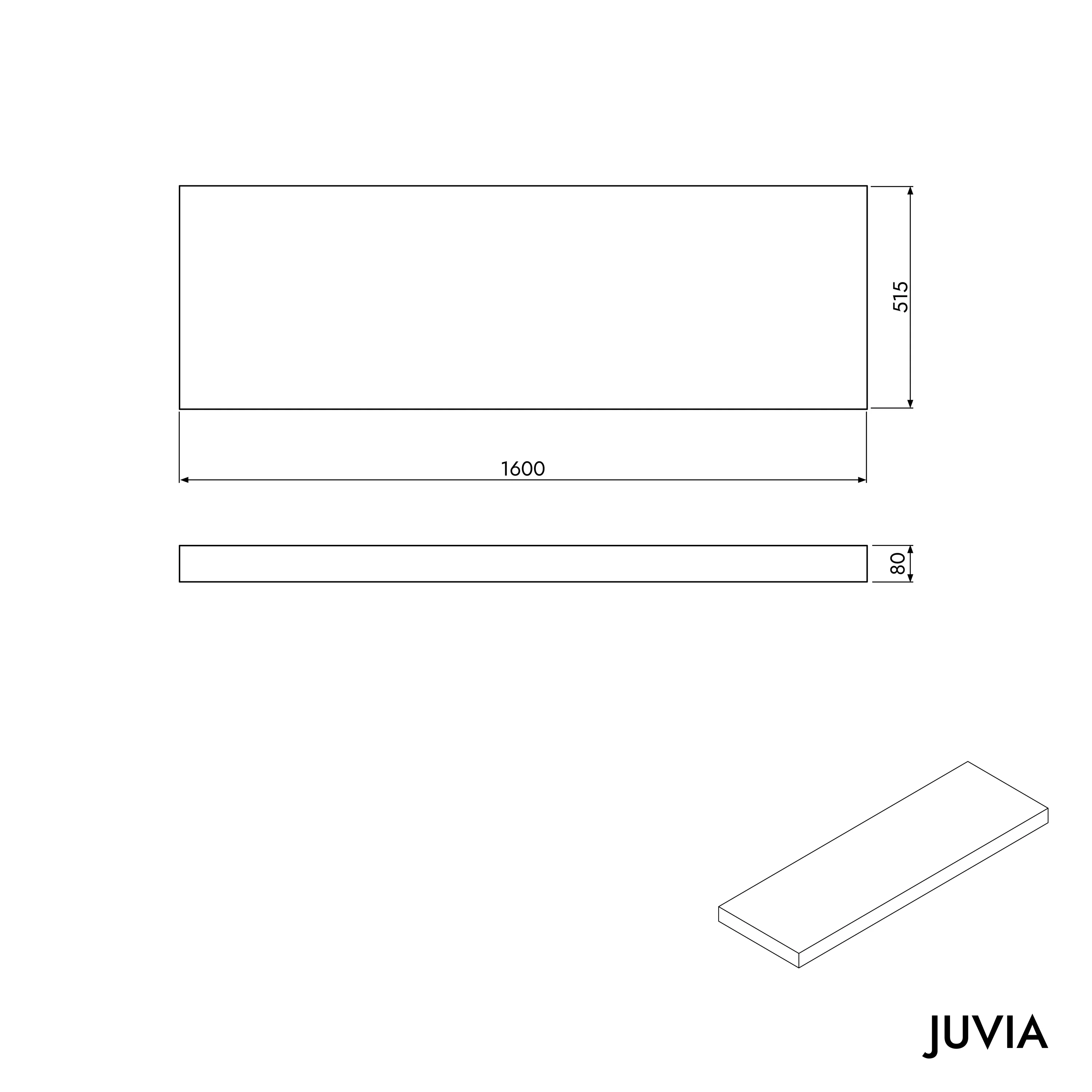 Tvättställskonsol JUVIA Slim 100 cm till 160 cm - Image 78