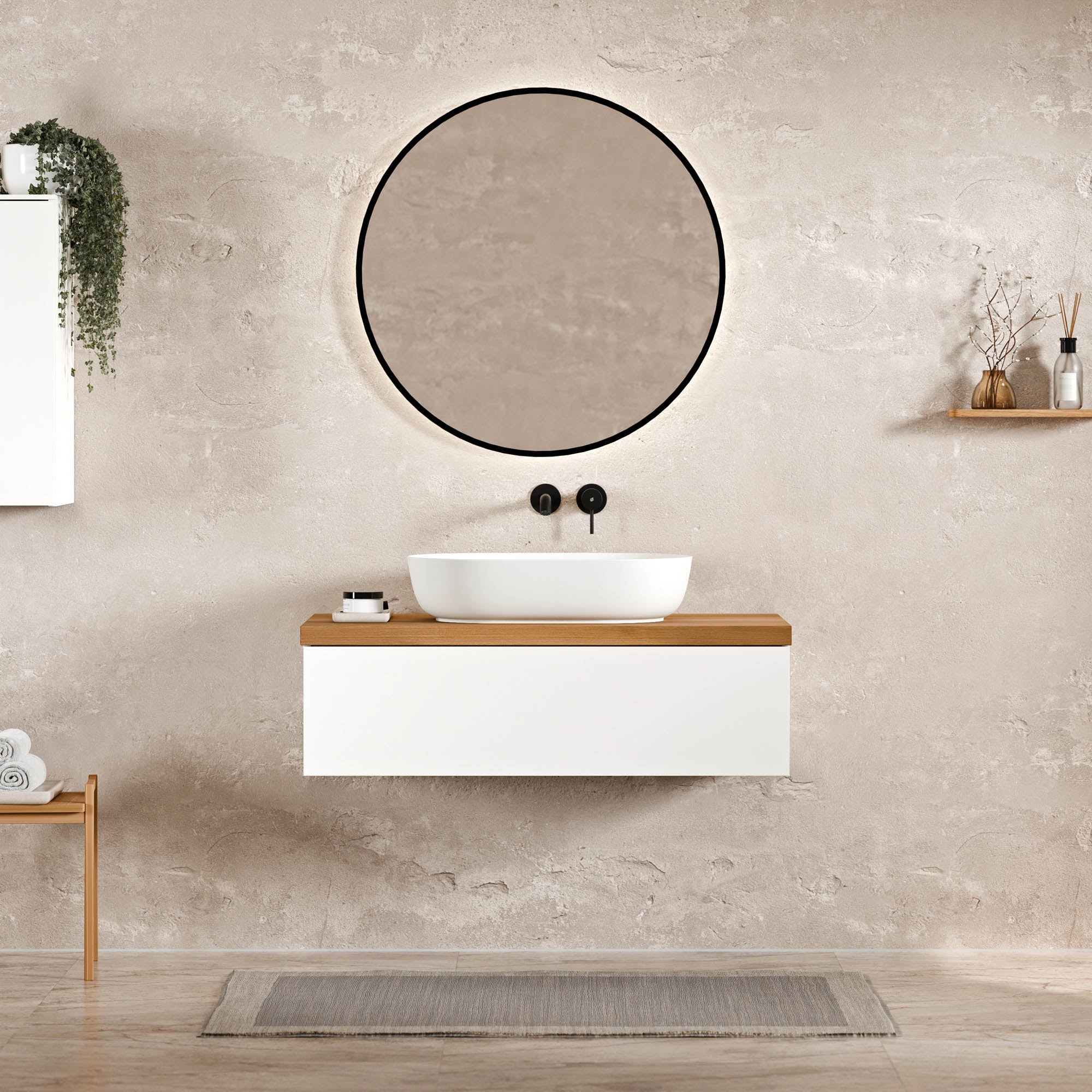 Tvättställsskåp JUVIA Classic 1 - 100 cm till 160 cm