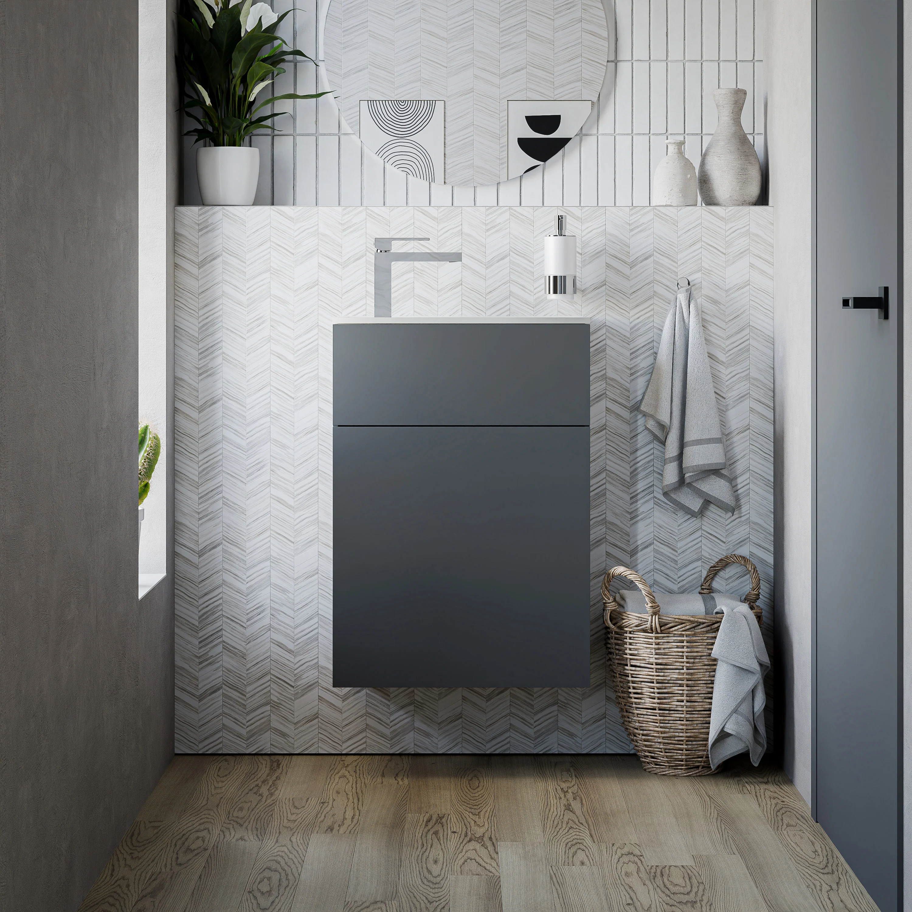 Tvättställsskåp KONDA 50 cm  - Image 35