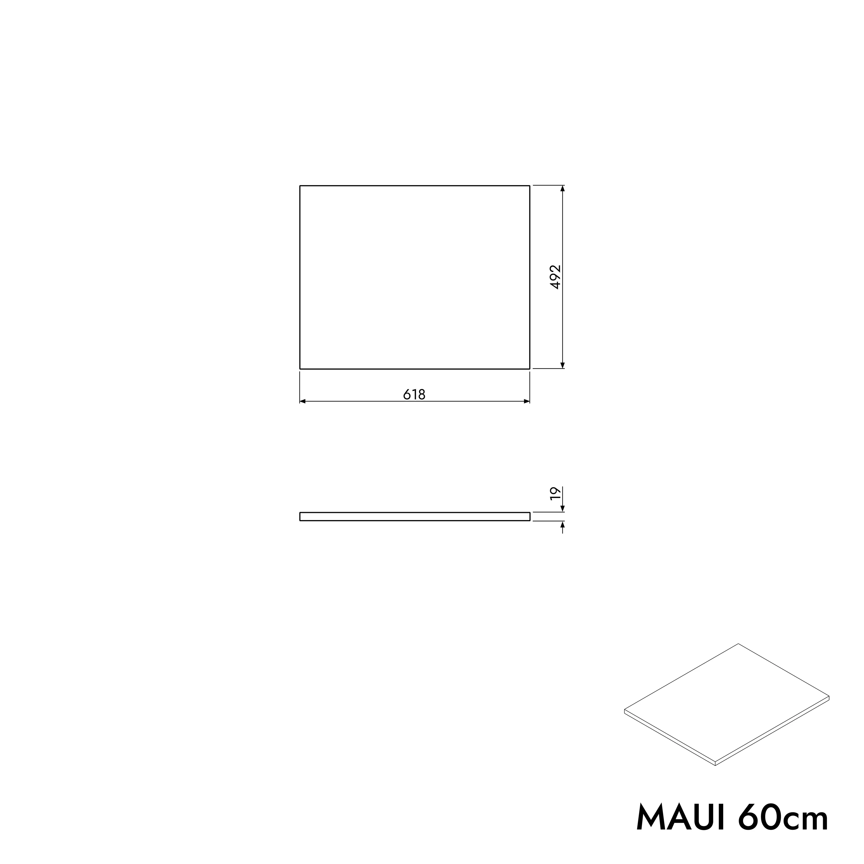 Tvättställsskåp MAUI 60 cm - Image 14