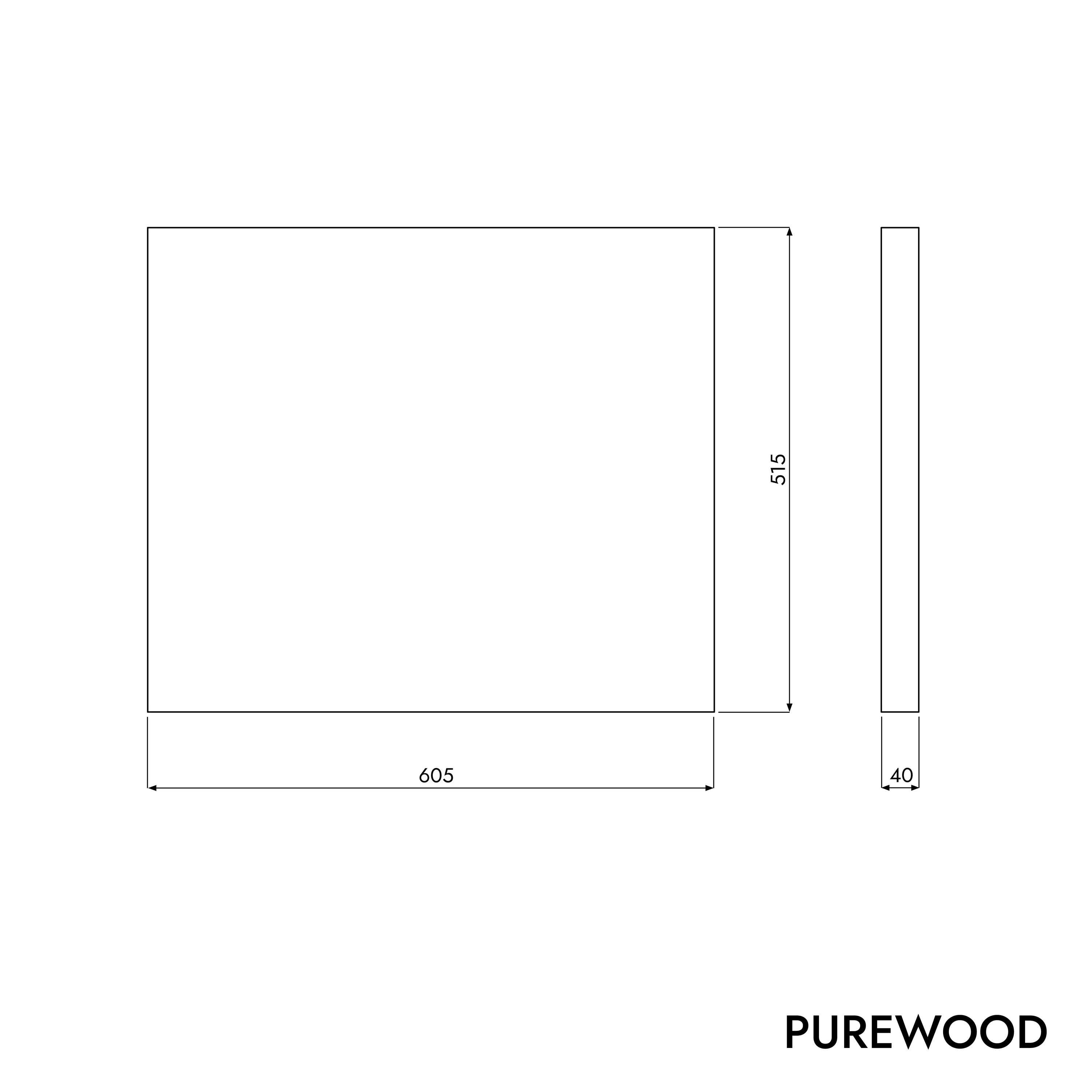Tvättställsskiva PUREWOOD - Image 28