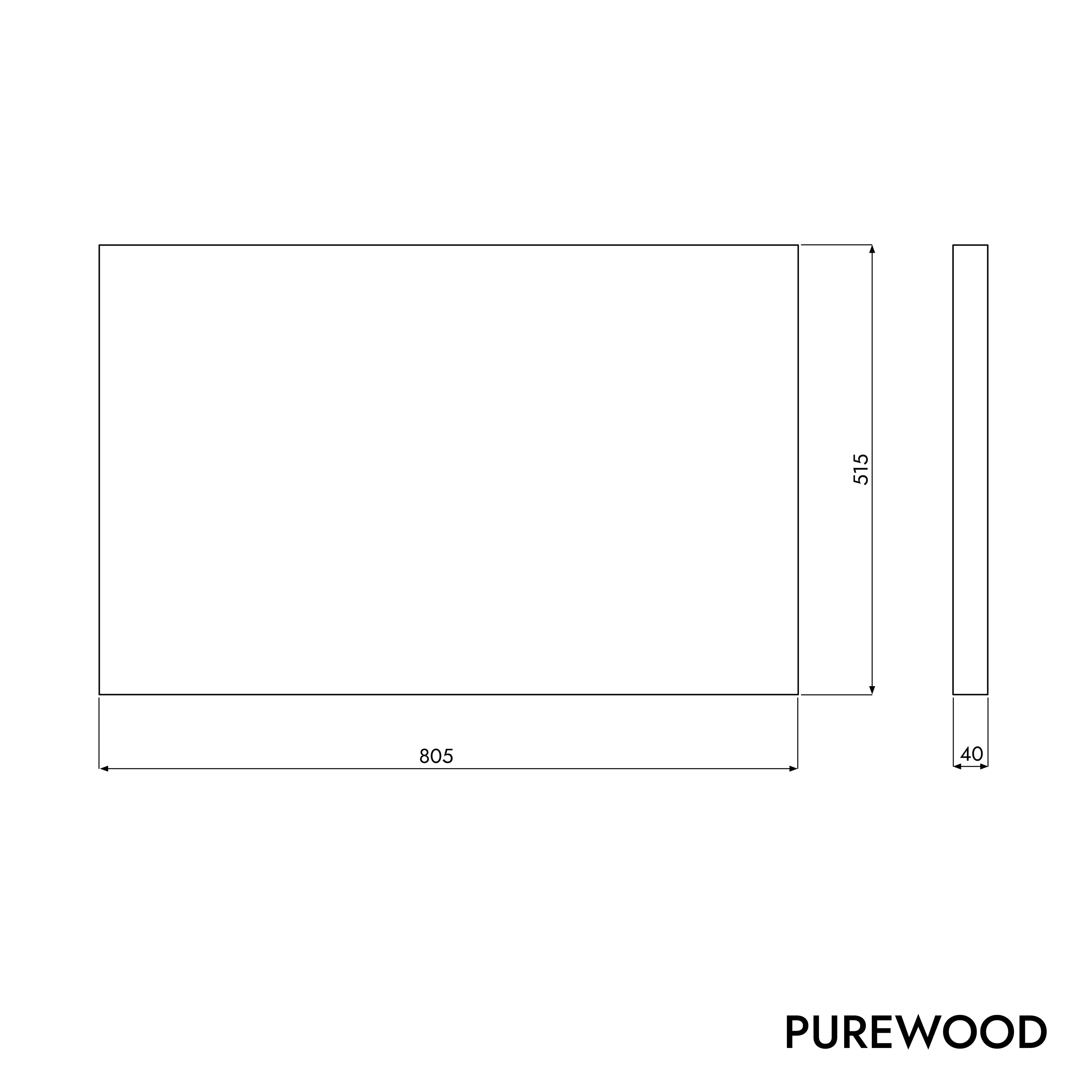 Tvättställsskiva PUREWOOD - Image 29