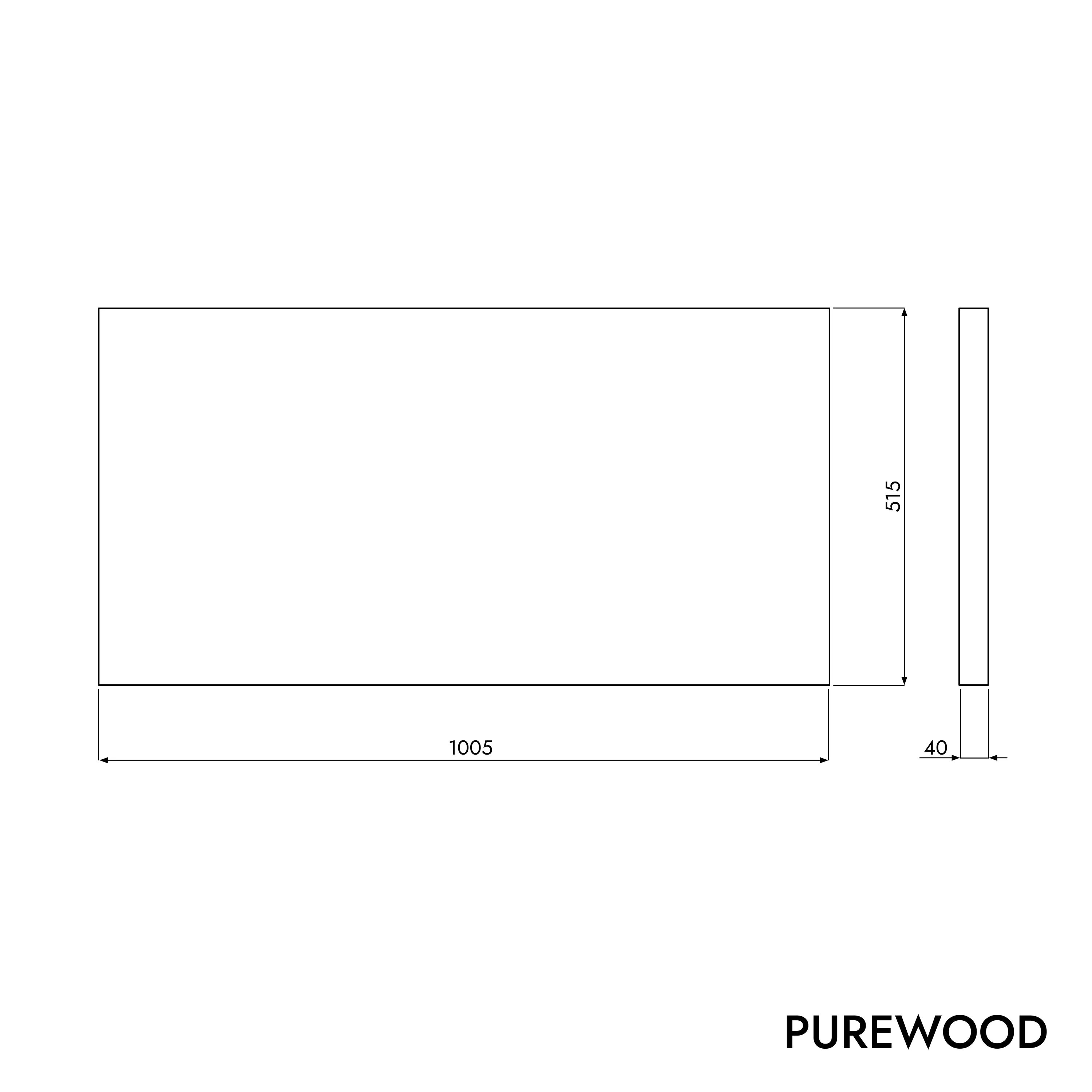 Tvättställsskiva PUREWOOD - Image 30