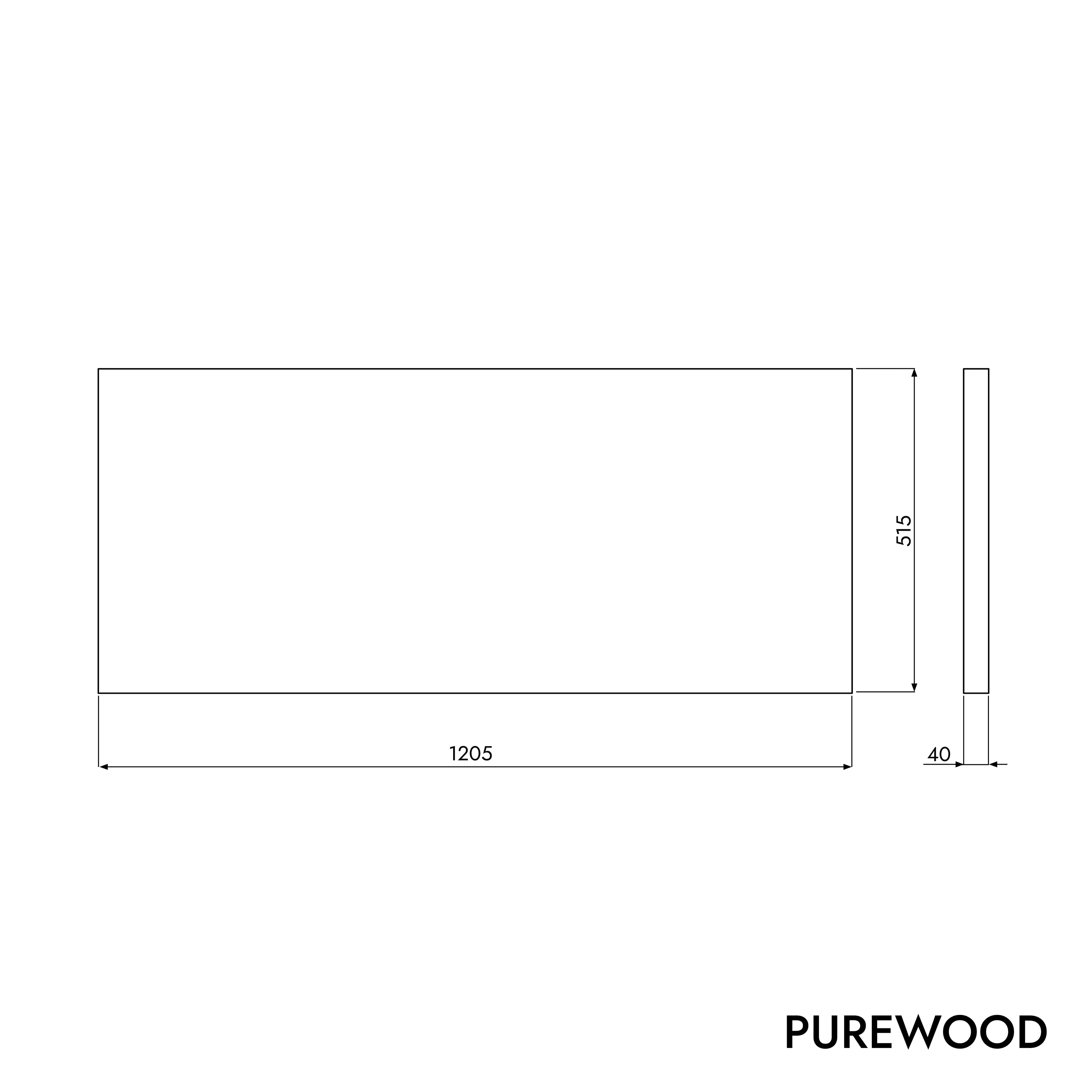 Tvättställsskiva PUREWOOD - Image 31