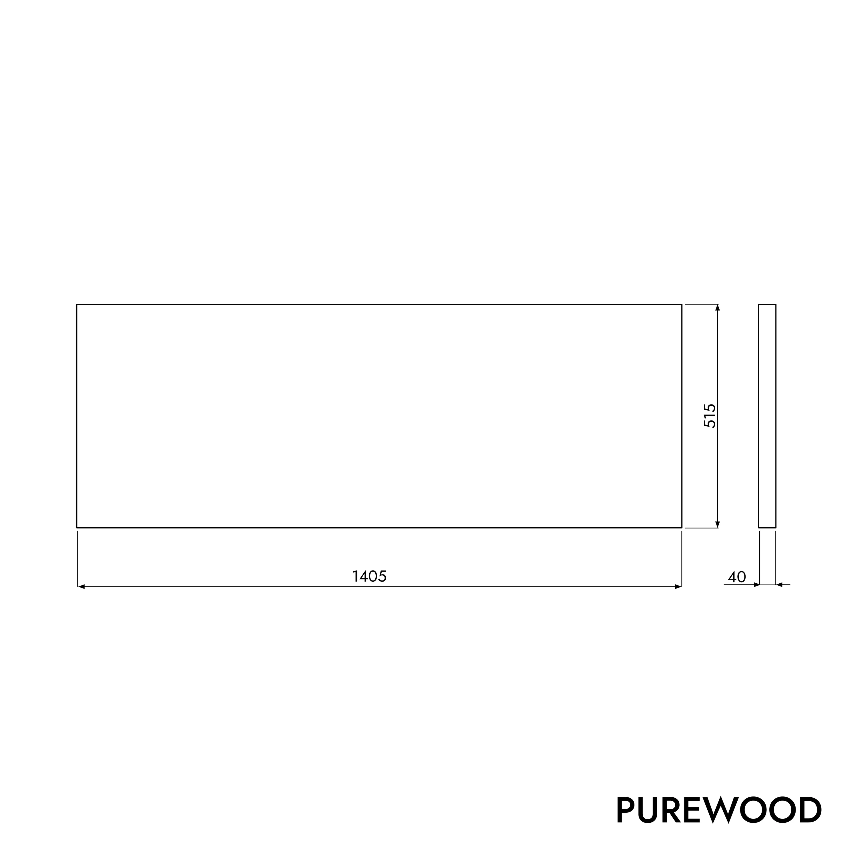 Tvättställsskiva PUREWOOD - Image 32