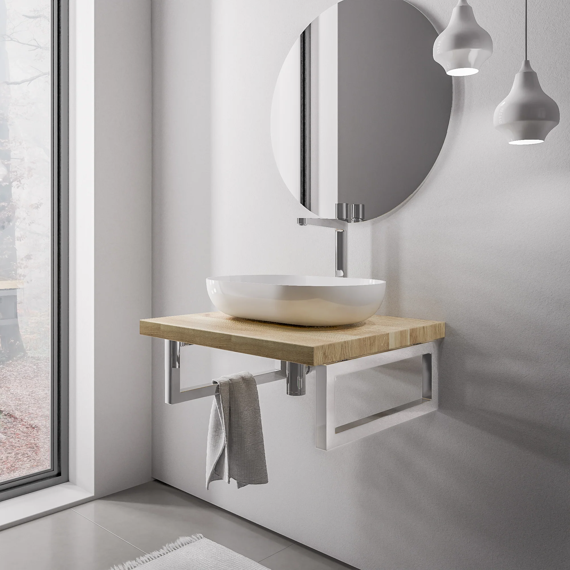 Tvättställsskiva PUREWOOD