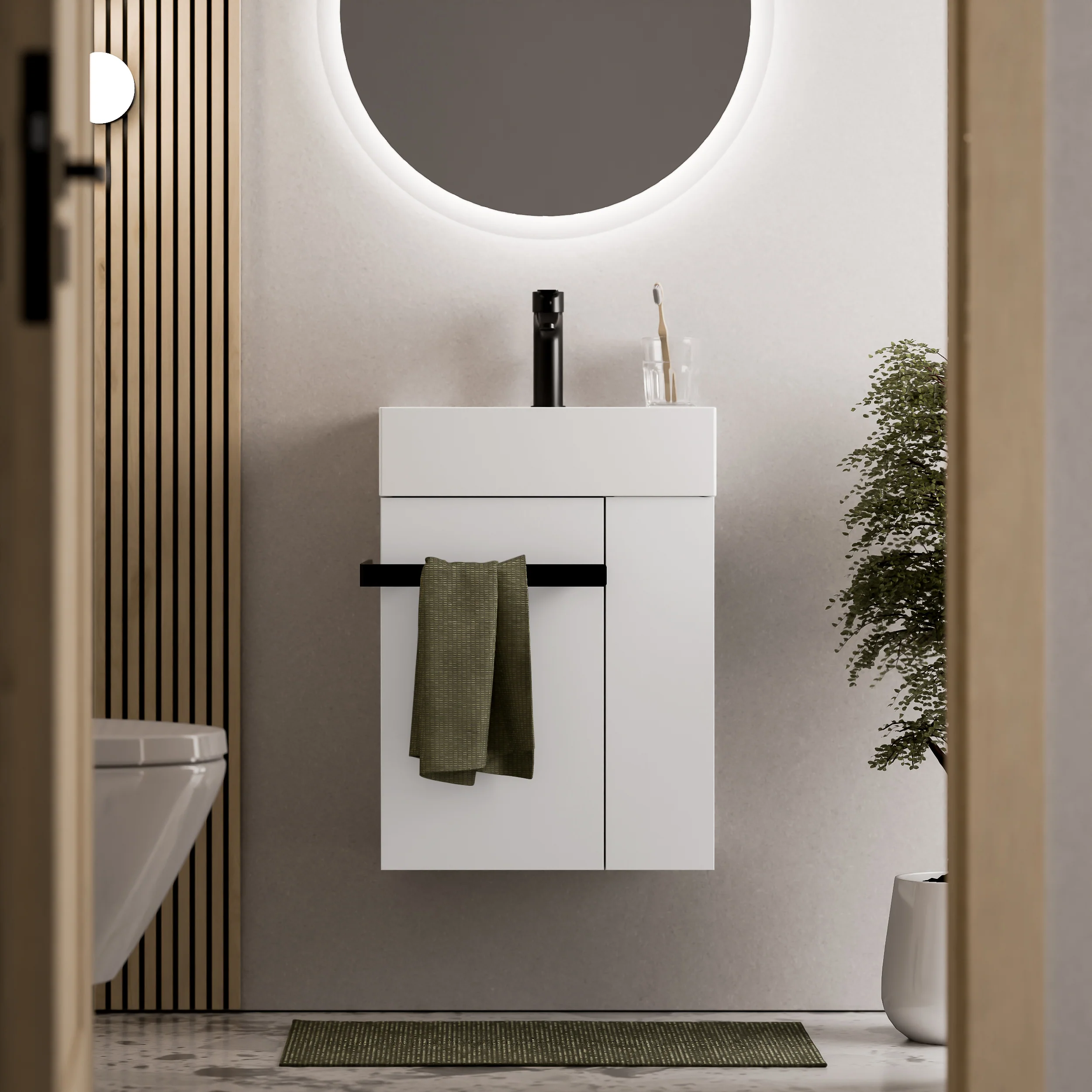 Tvättställsskåp för gästtoalett COMPACT 450 - Image 31