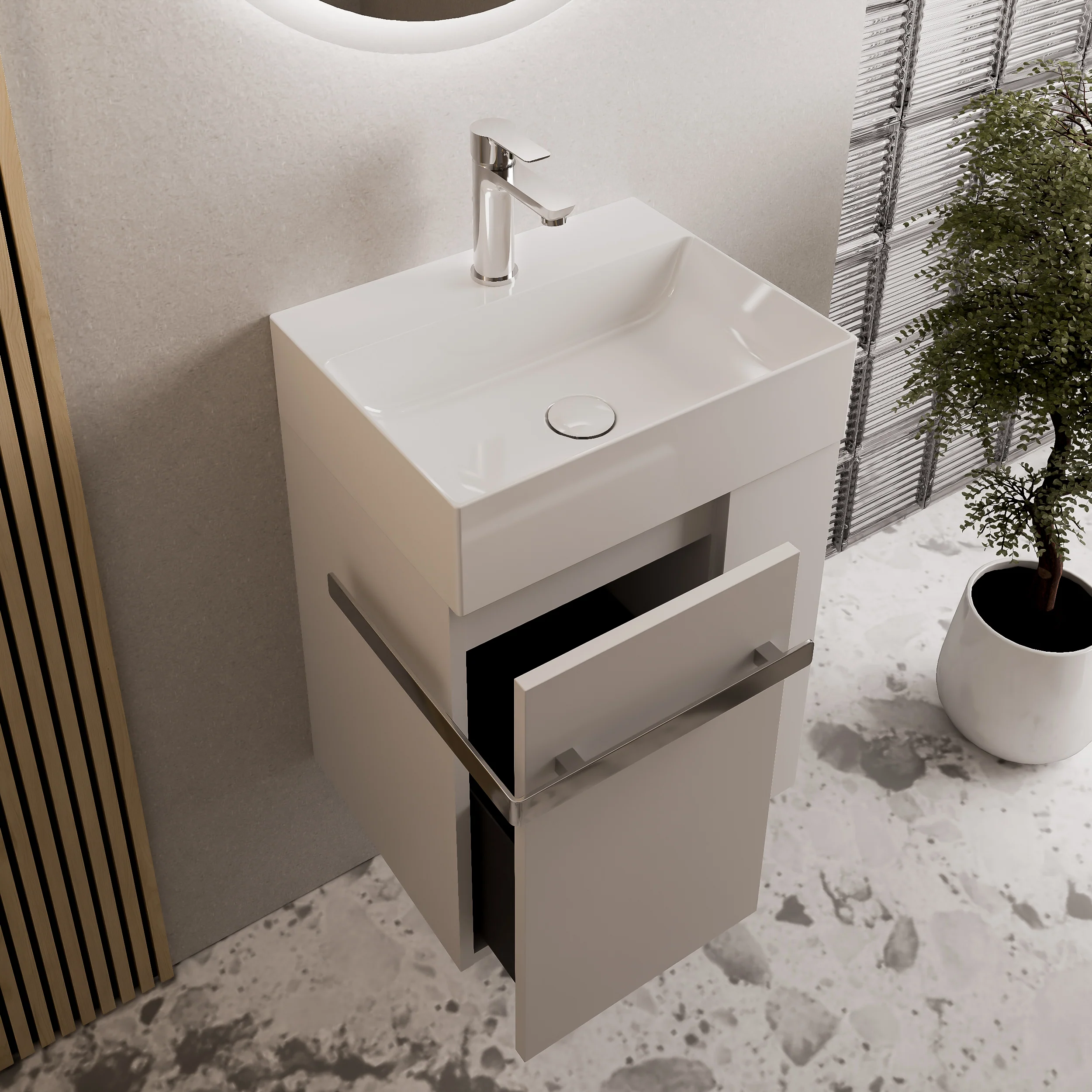 Tvättställsskåp för gästtoalett COMPACT 450 - Image 41