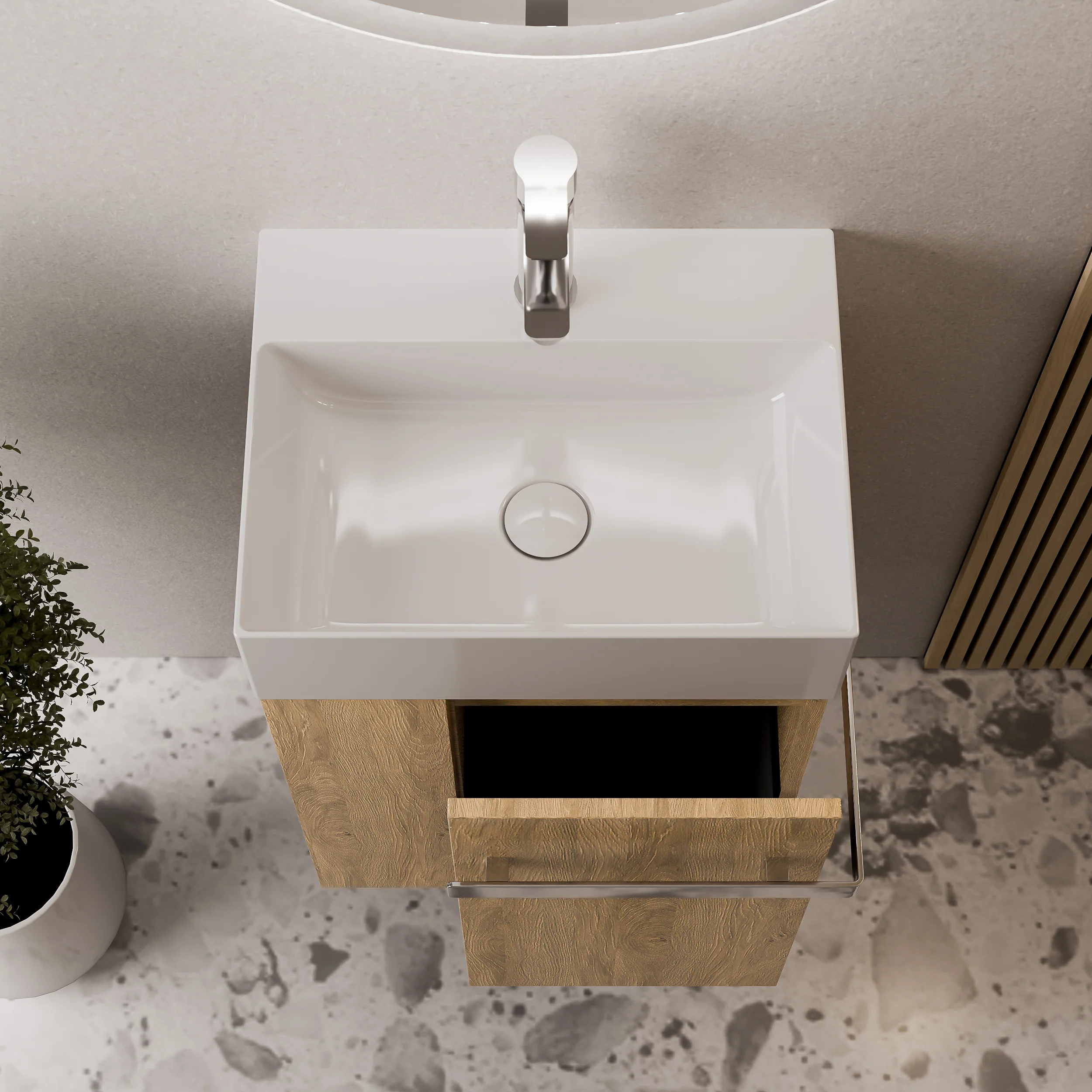 Tvättställsskåp gäst WC COMPACT 450 - Image 16