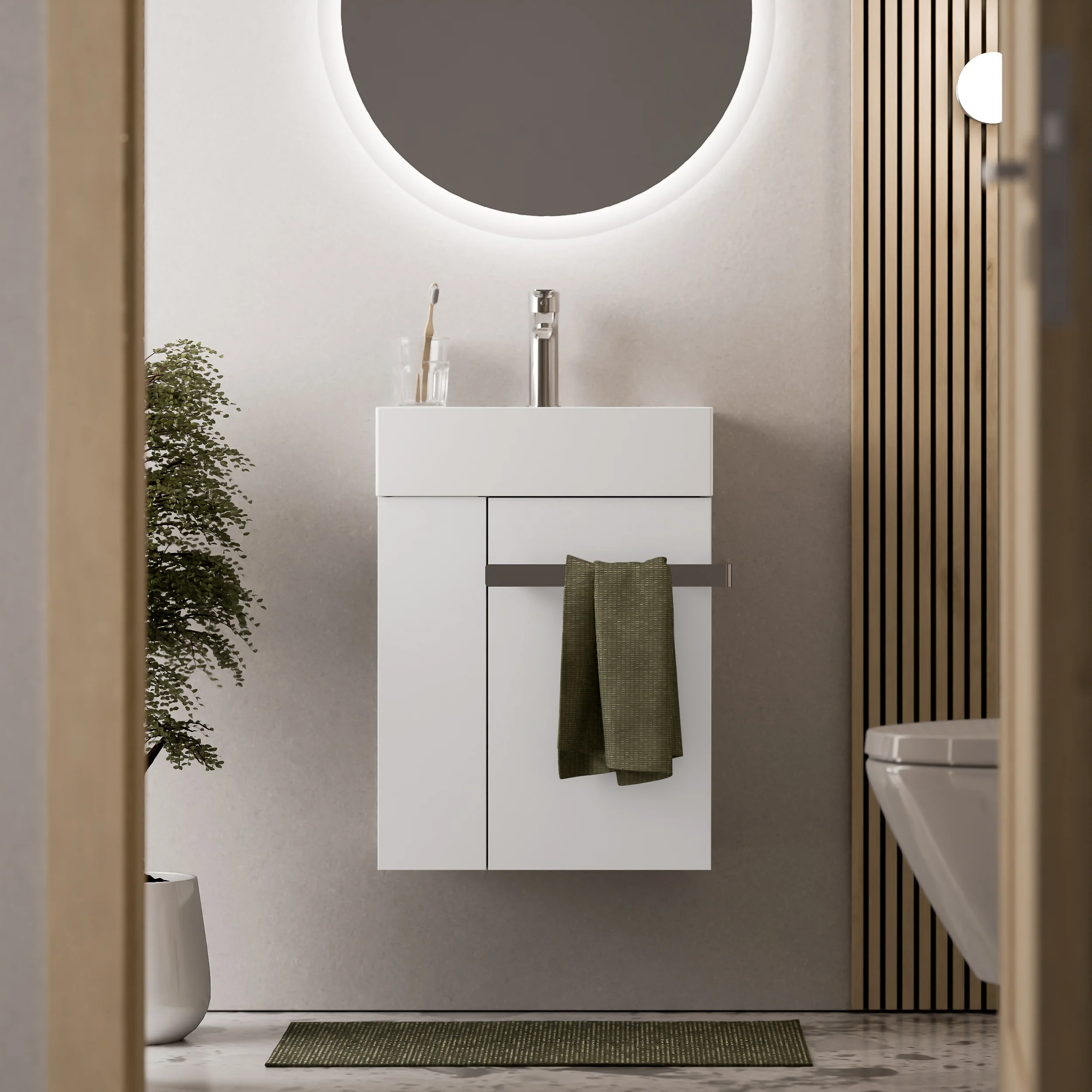 Tvättställsskåp gäst WC COMPACT 450 - Image 31