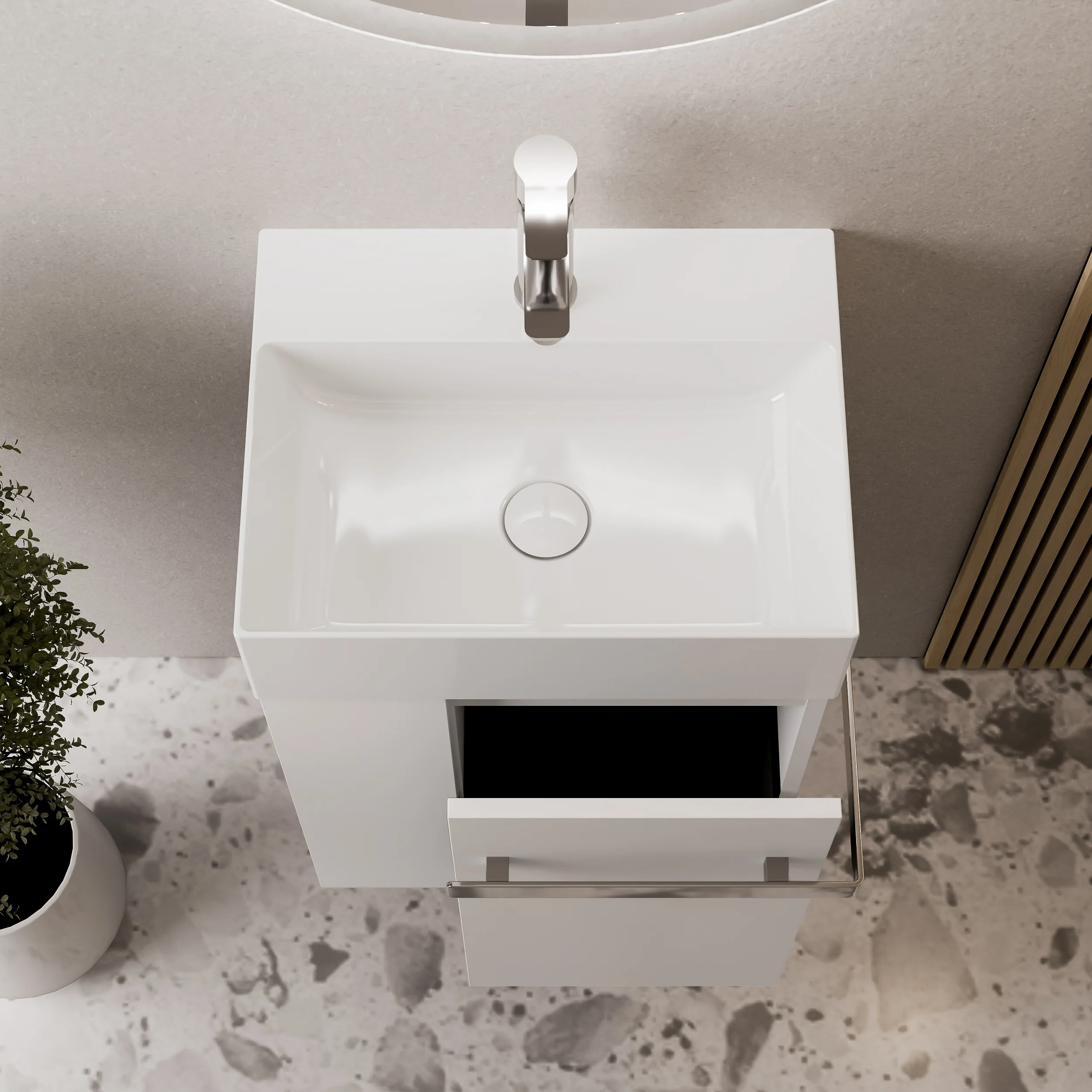 Tvättställsskåp gäst WC COMPACT 450 - Image 34