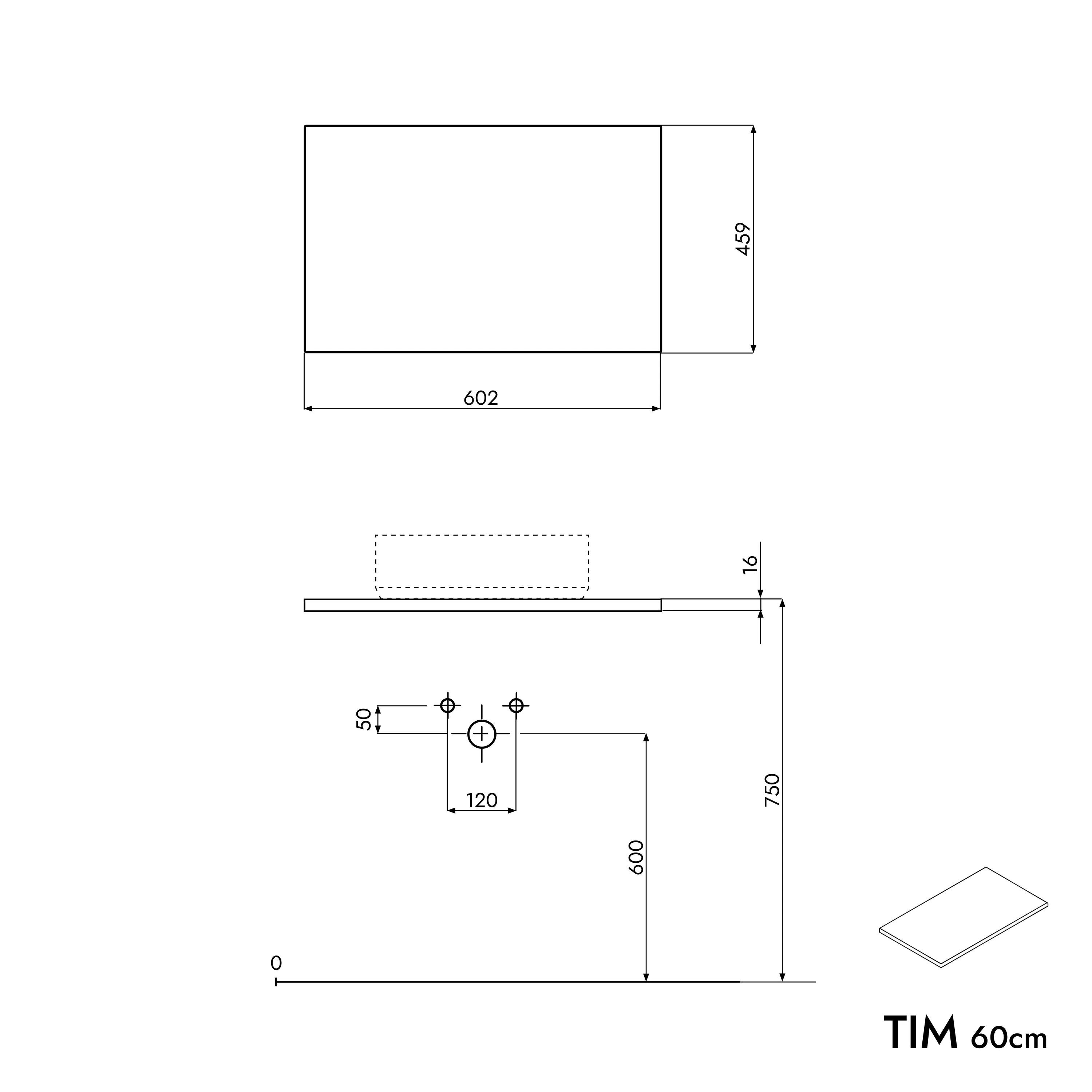 Tvättställsskåp TIM 60 cm - Image 97
