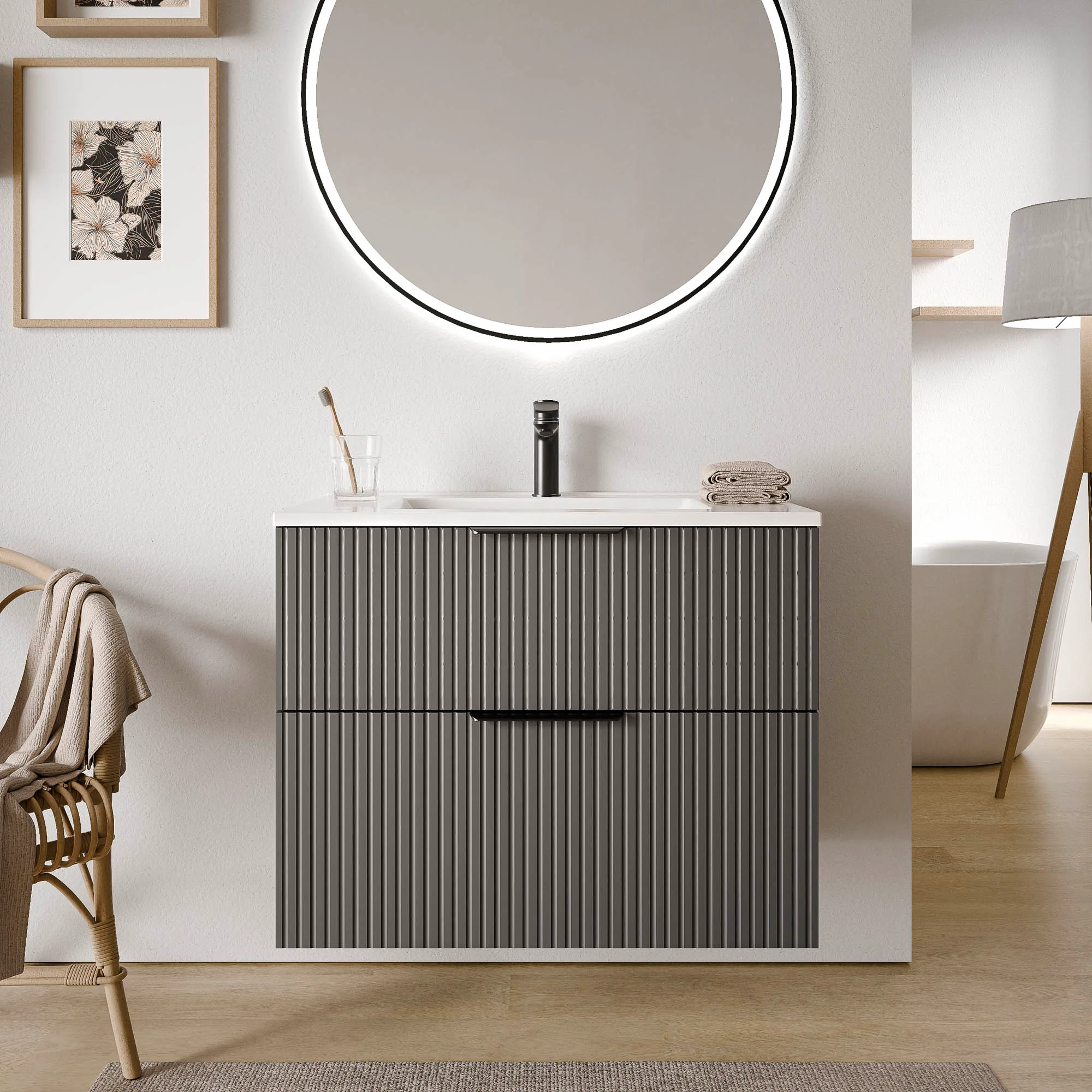Tvättställsskåp TIM 80 cm - Image 7