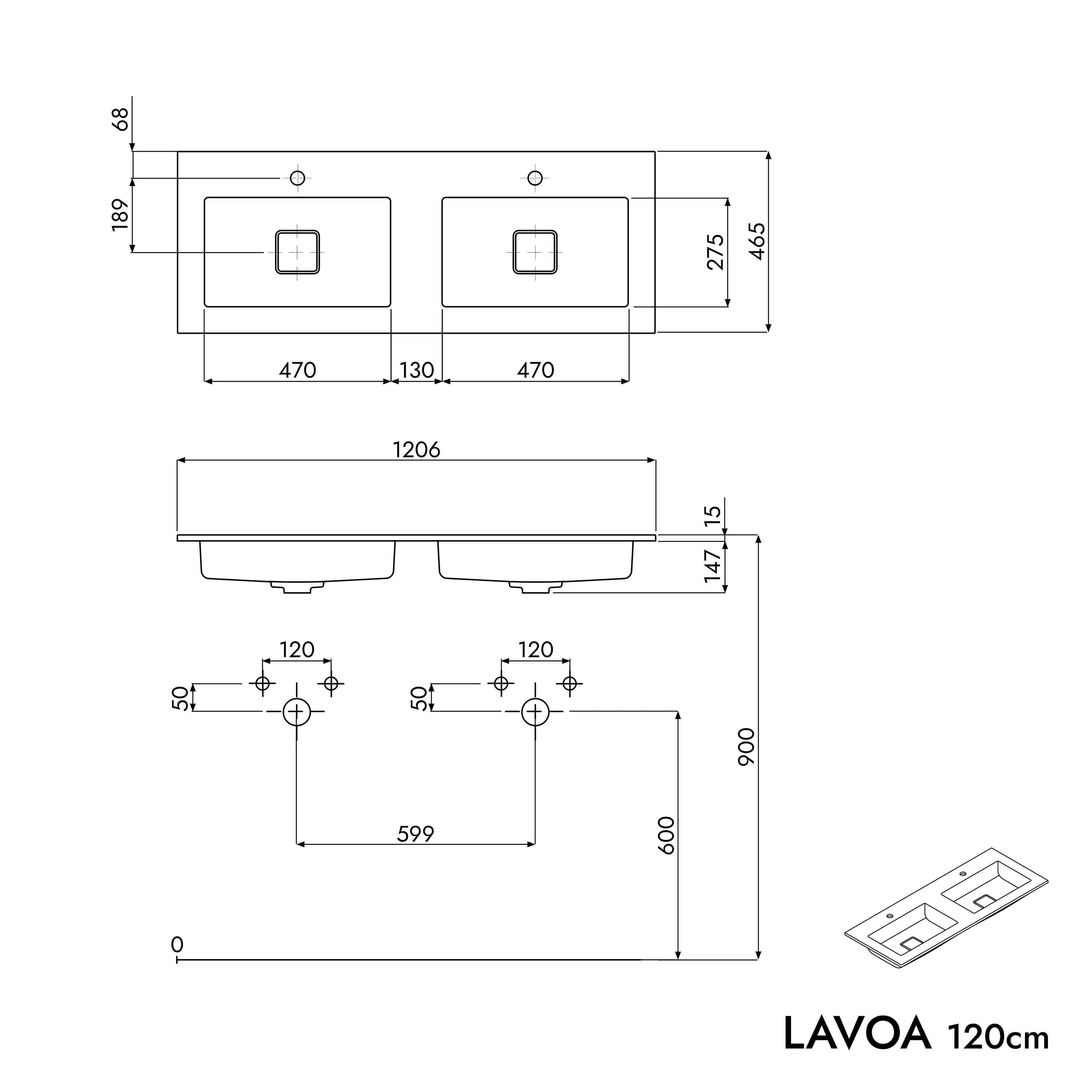 Underskåp LAVOA 120 cm - Image 96