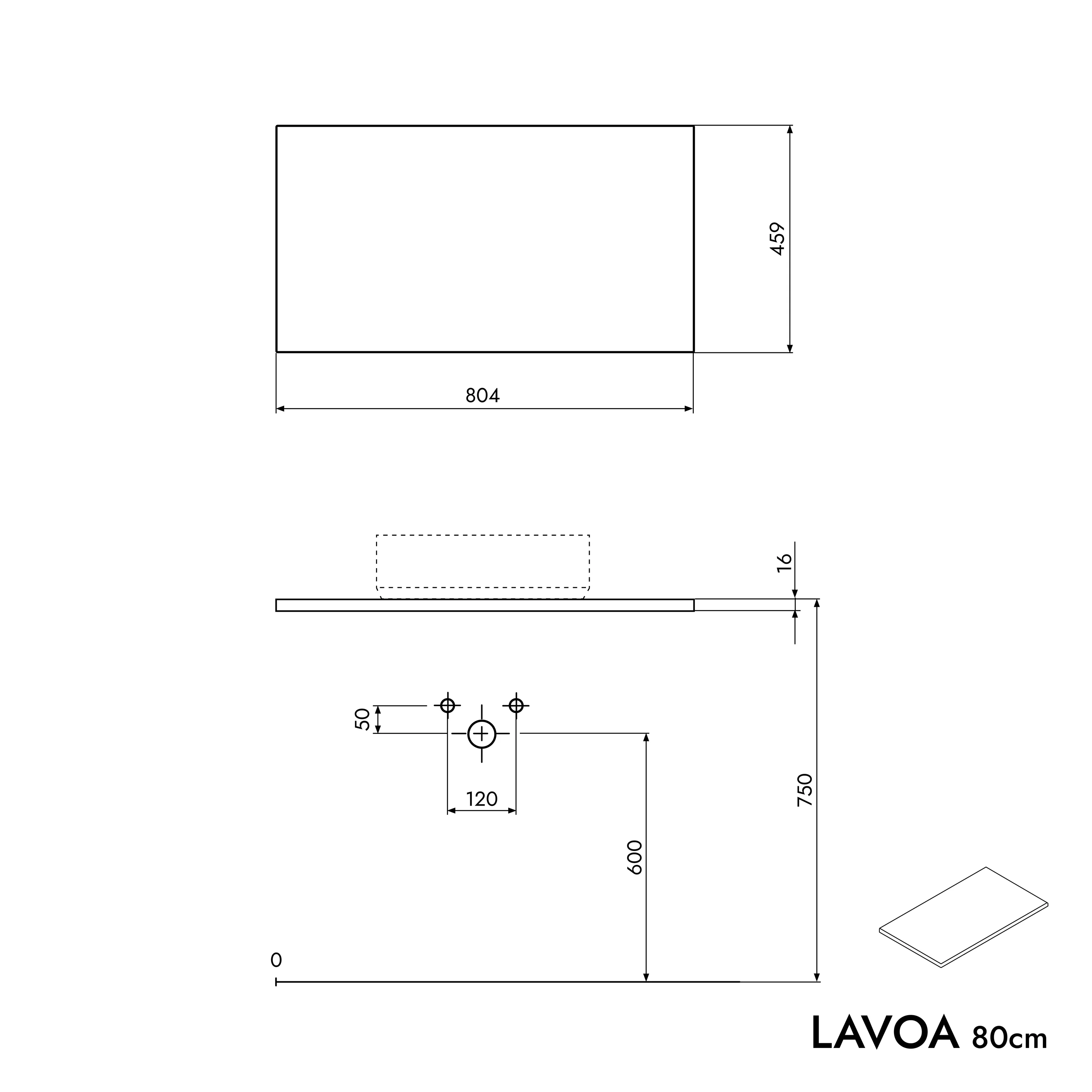Underskåp LAVOA 80 cm - Image 67