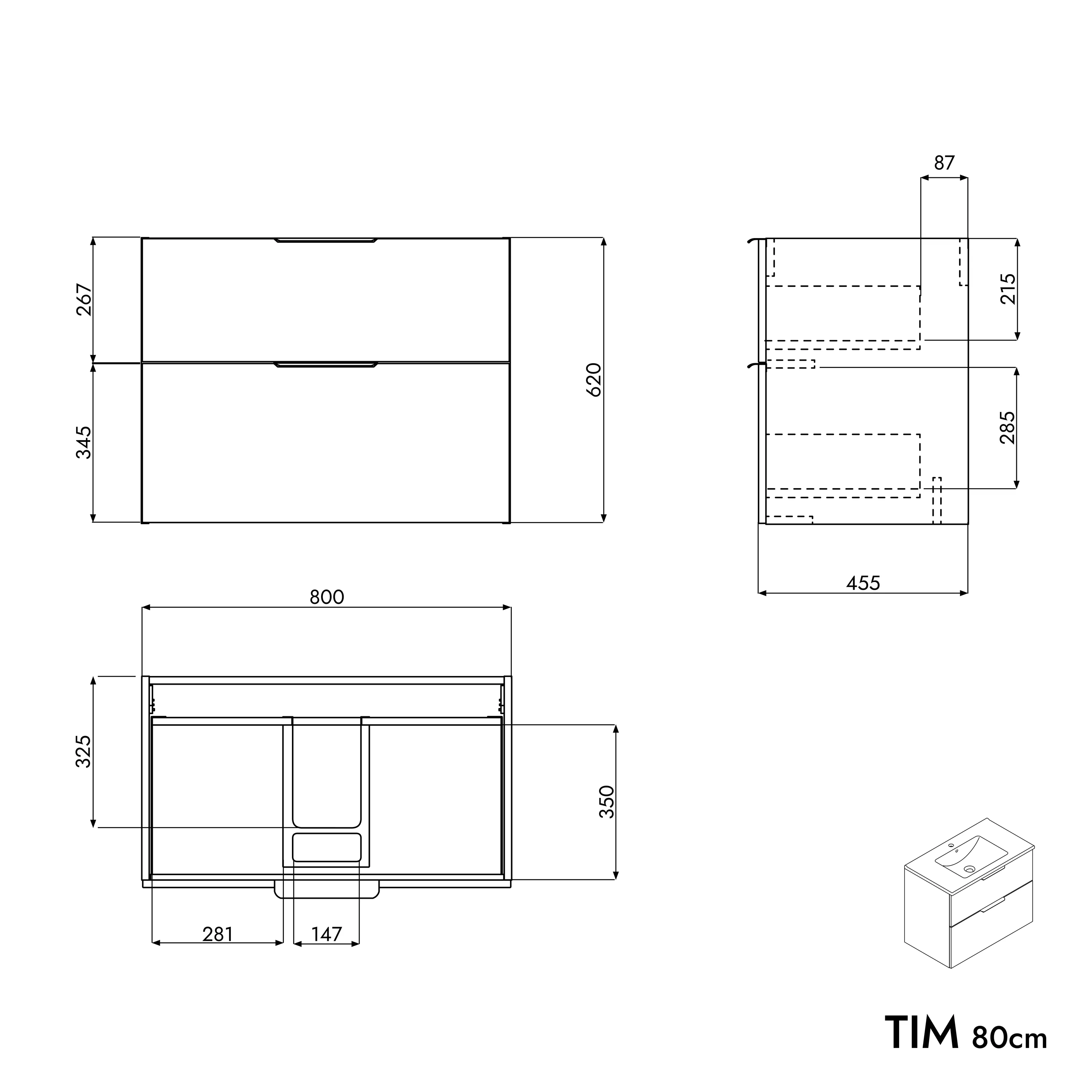 Underskåp TIM 80 cm - Image 97