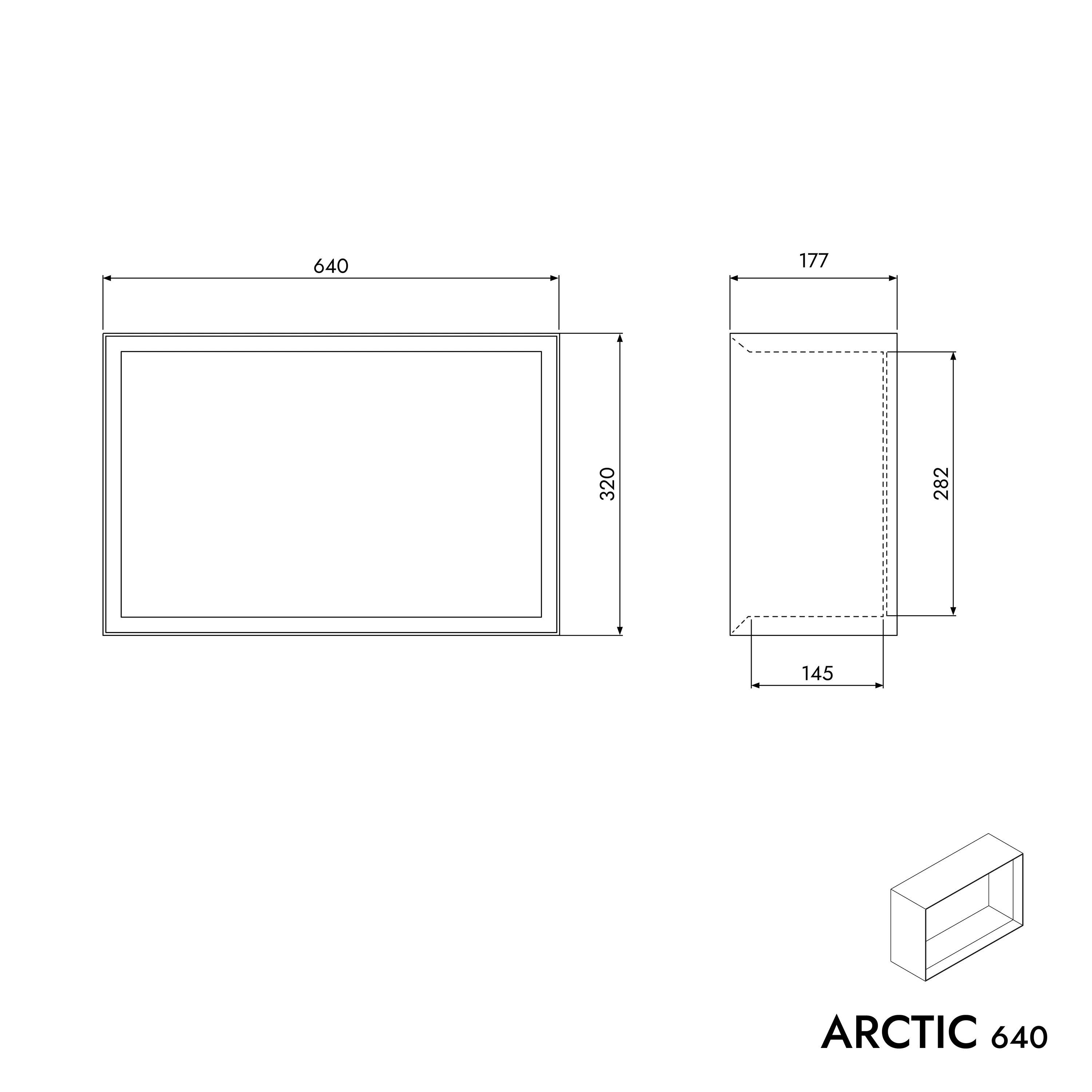 Vägghylla ARCTIC 640 - Image 5