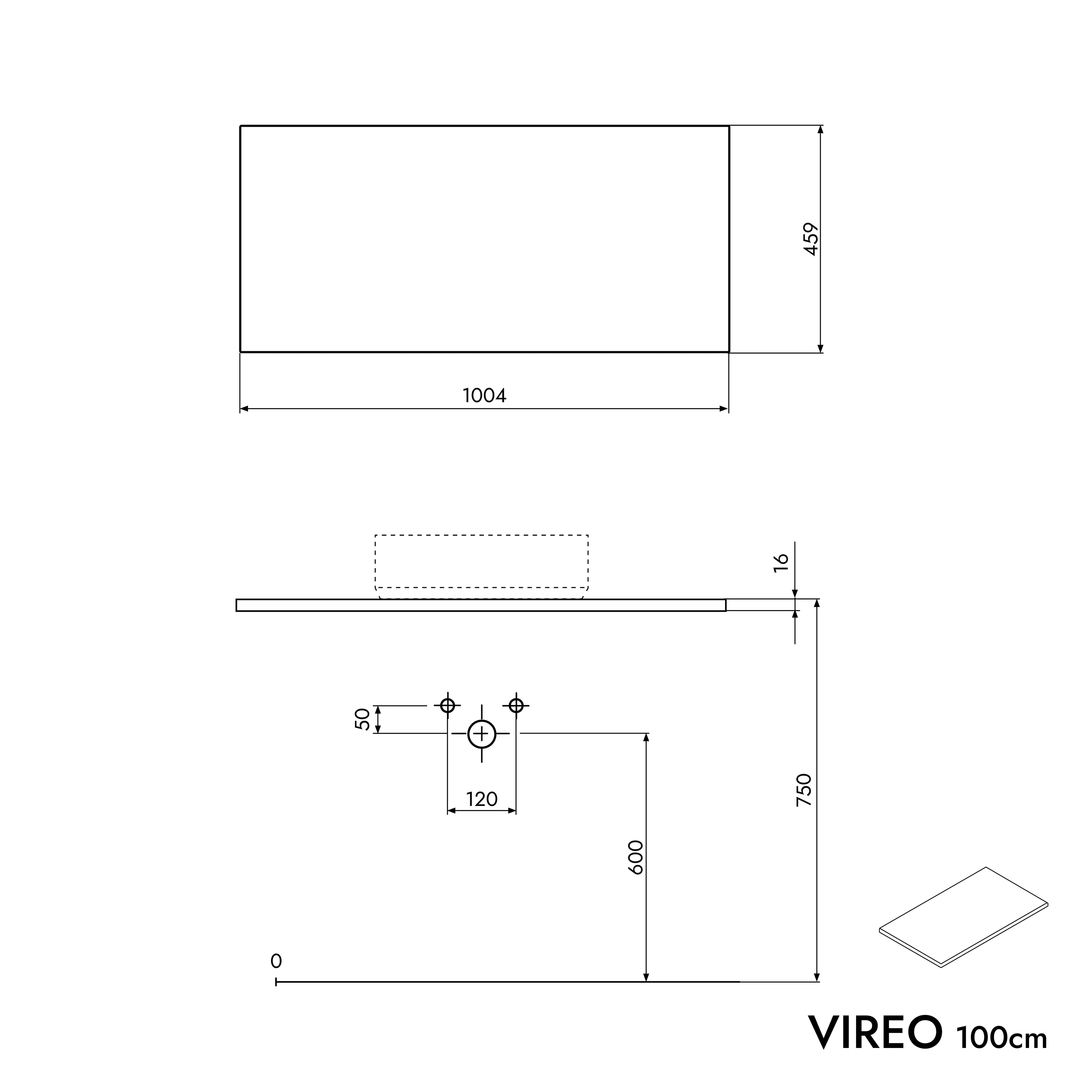 VIREO 100 cm underskåp - Image 67