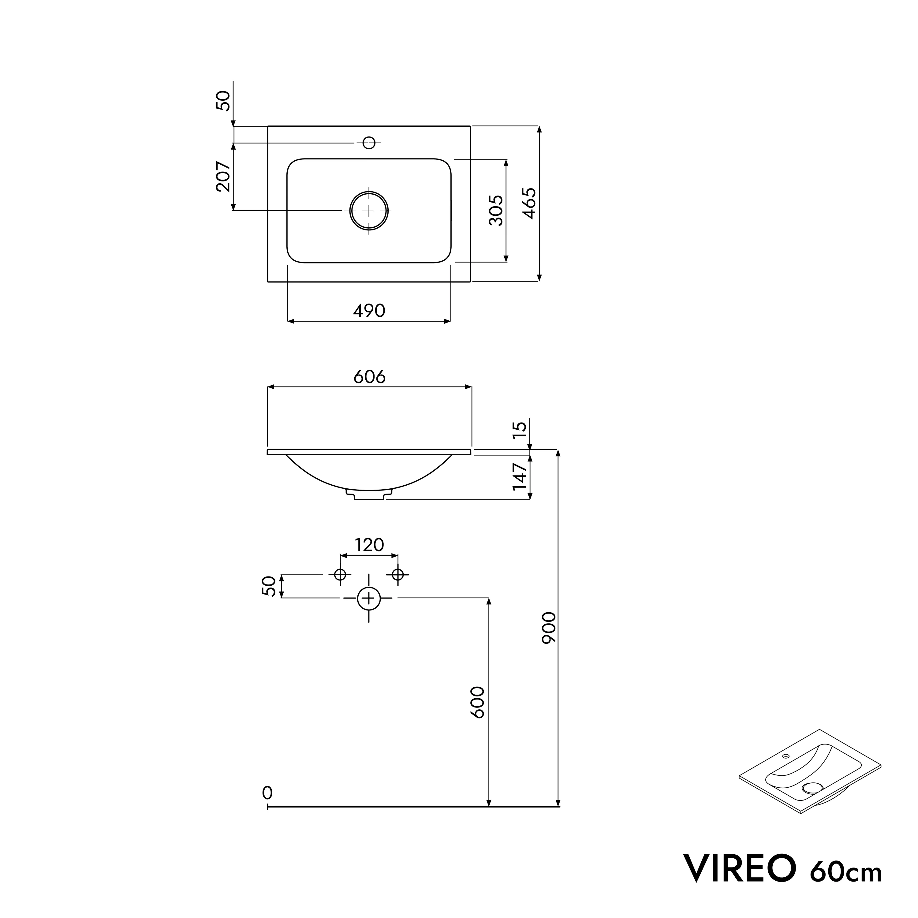 VIREO 60 cm underskåp - Image 57