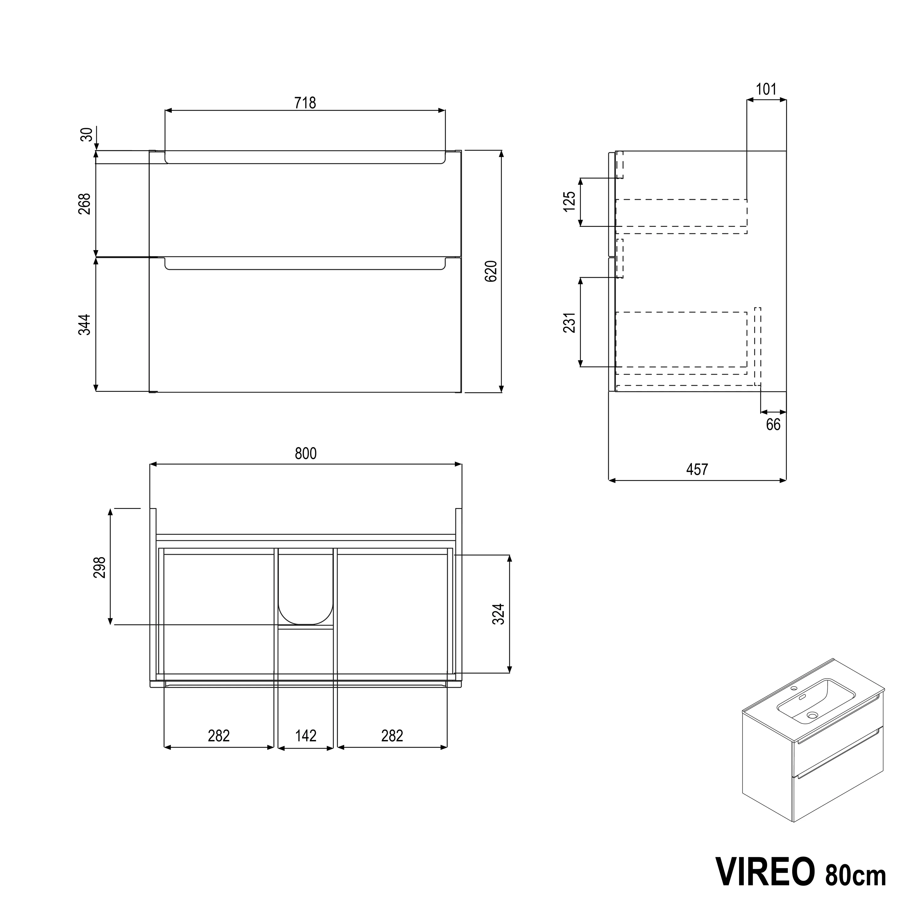 VIREO 80 cm underskåp - Image 27
