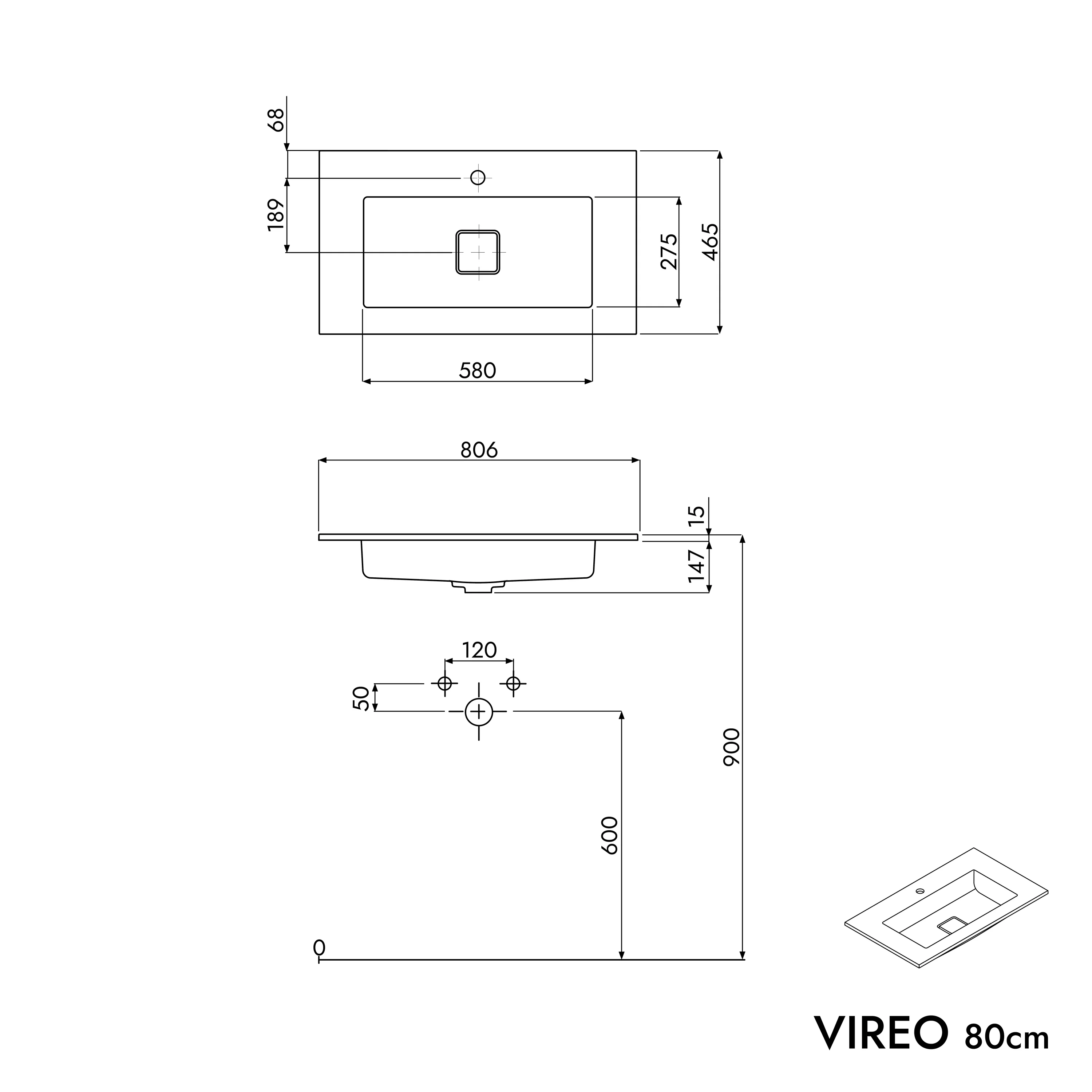 VIREO 80 cm underskåp - Image 57