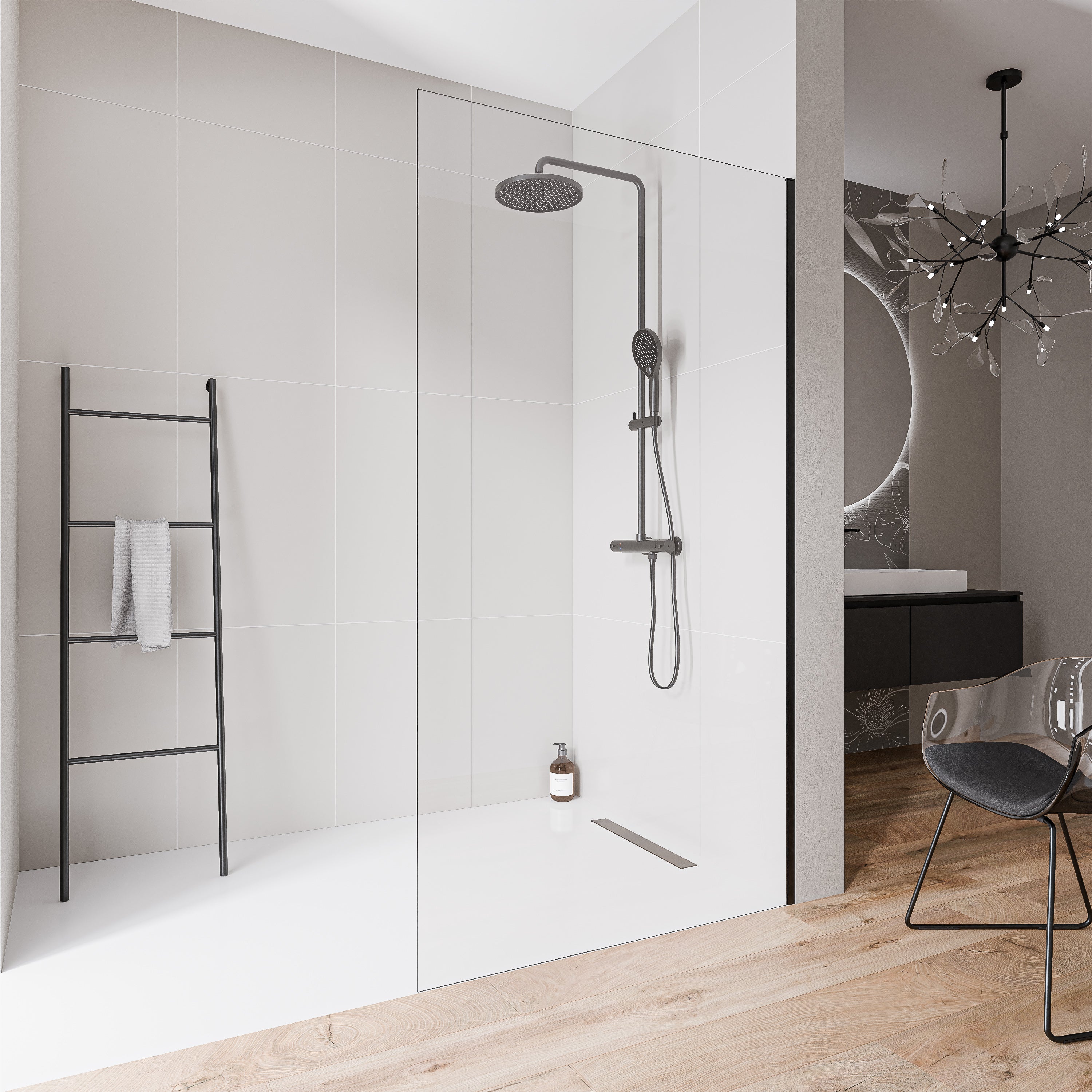 Walk-In 10mm Nano klarglas EX102-2